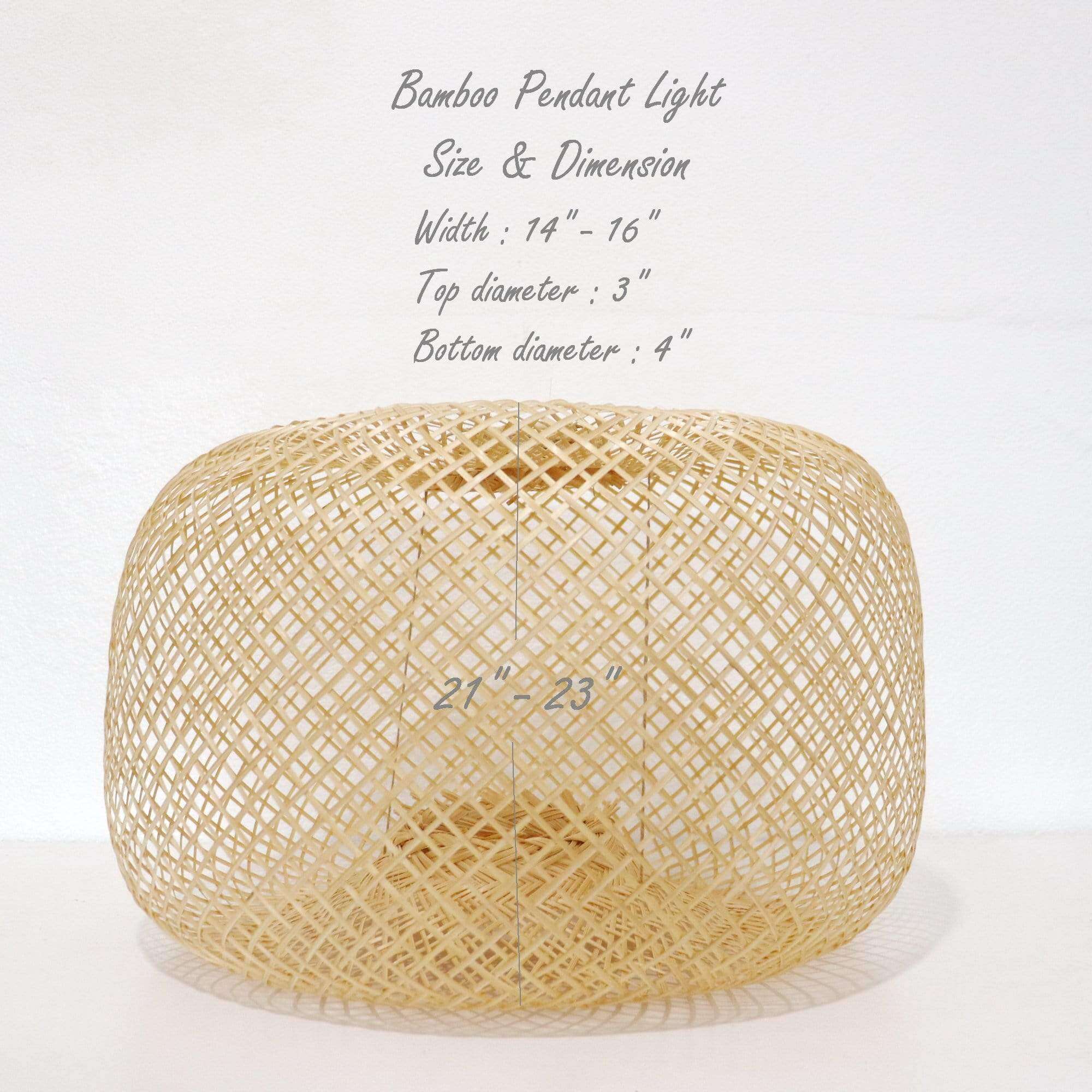 Pattranan - Bamboo Pendant Light Shade By Thaihome - Image 2
