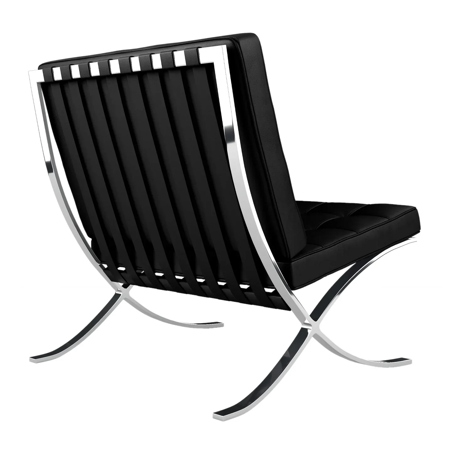 Pavilion Lounge Chair, Black Leather By World Modern Design - Image 3