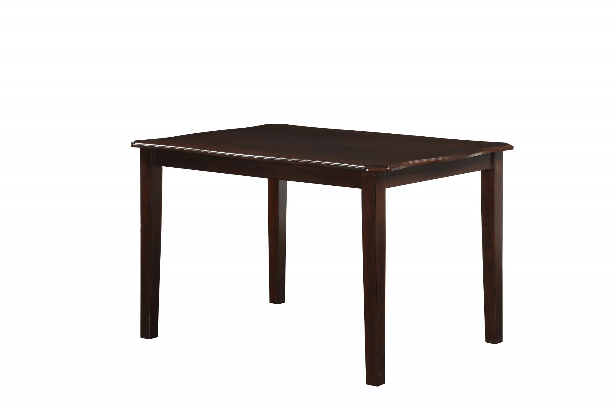 5Pc Black Leatherette And Espresso Dining Set By Homeroots - Image 4