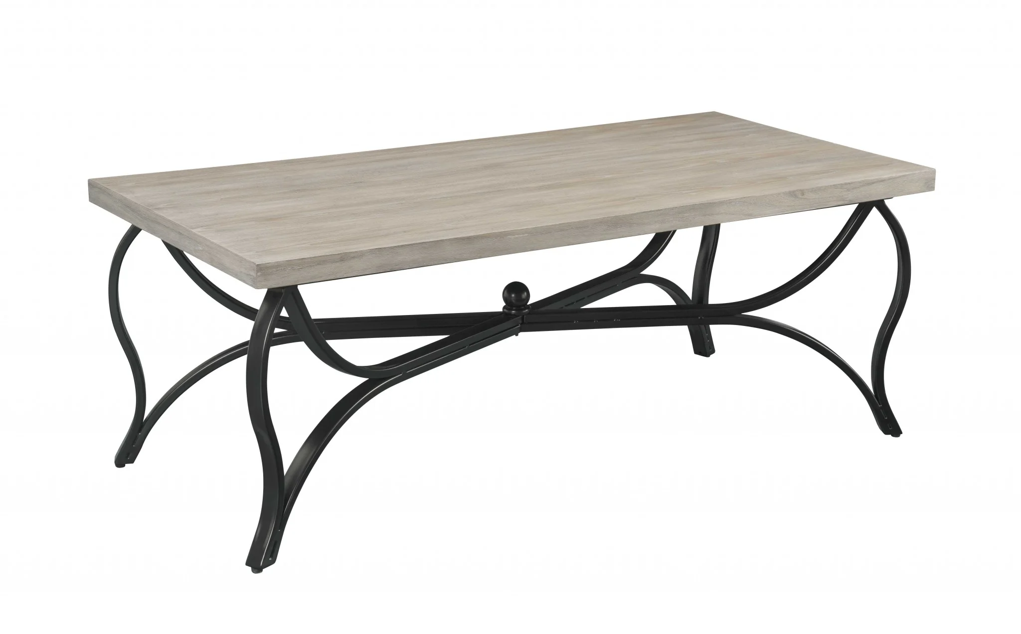 3 Peice Gray Oak And Black Coffee And End Set By Homeroots - Image 3