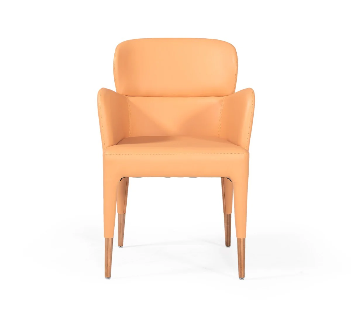 Peach Rosegold Dining Chair By Homeroots - Image 2