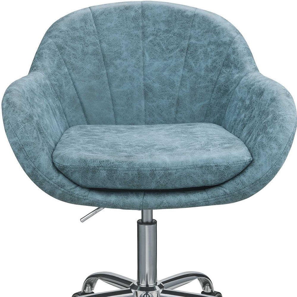 Peacock Metal Tube Office Chair By Homeroots - Image 5