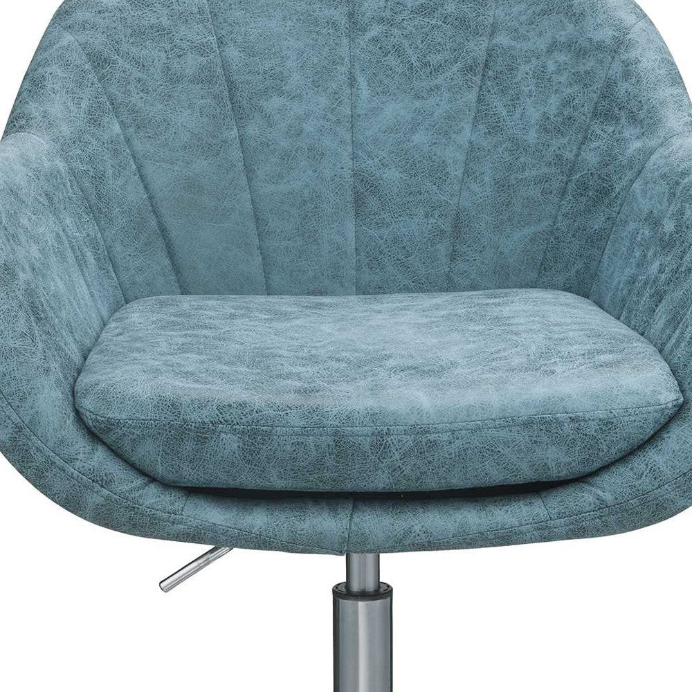 Peacock Metal Tube Office Chair By Homeroots - Image 6