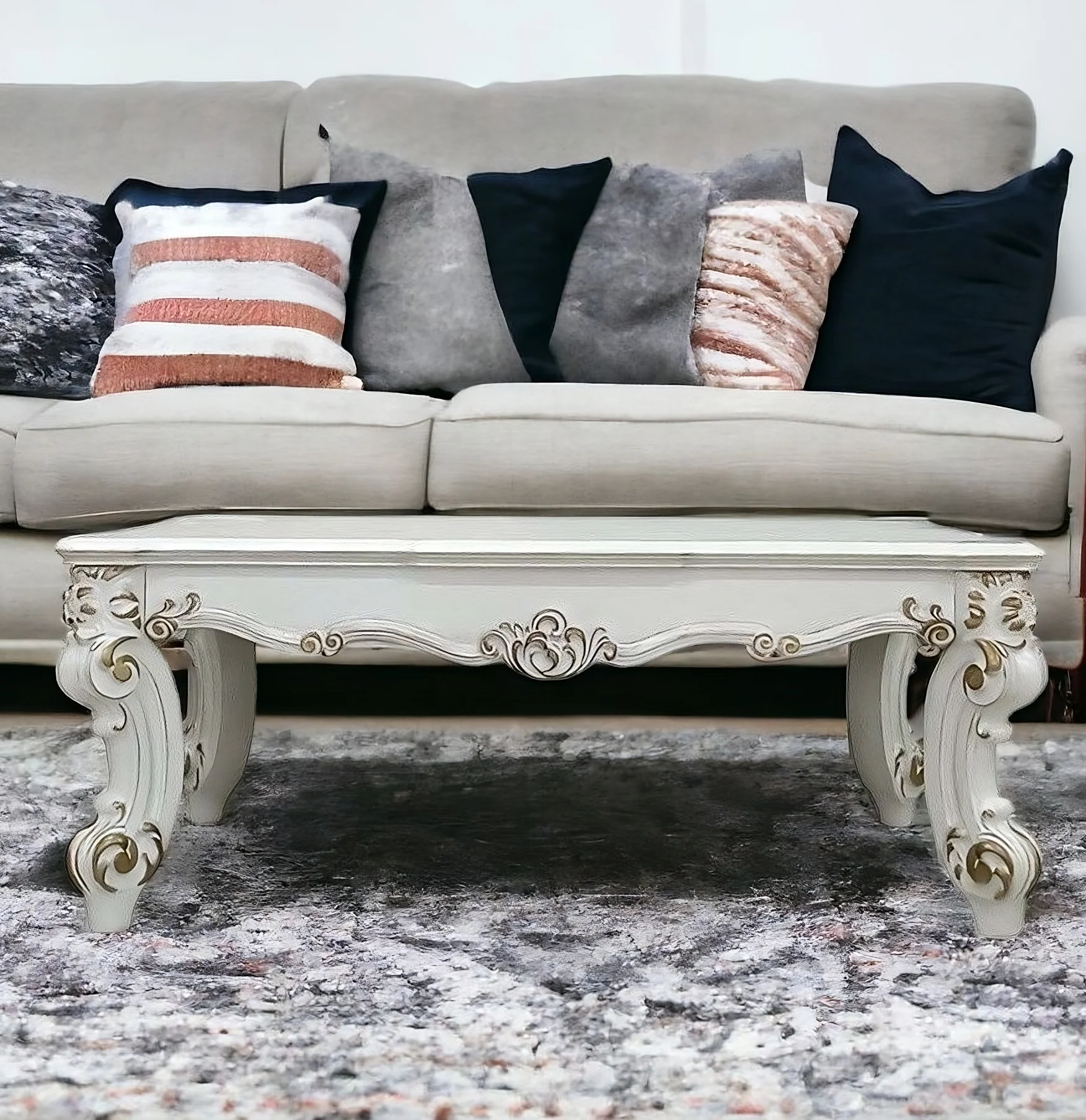 Pearl Wood Coffee Table By Homeroots - Image 2
