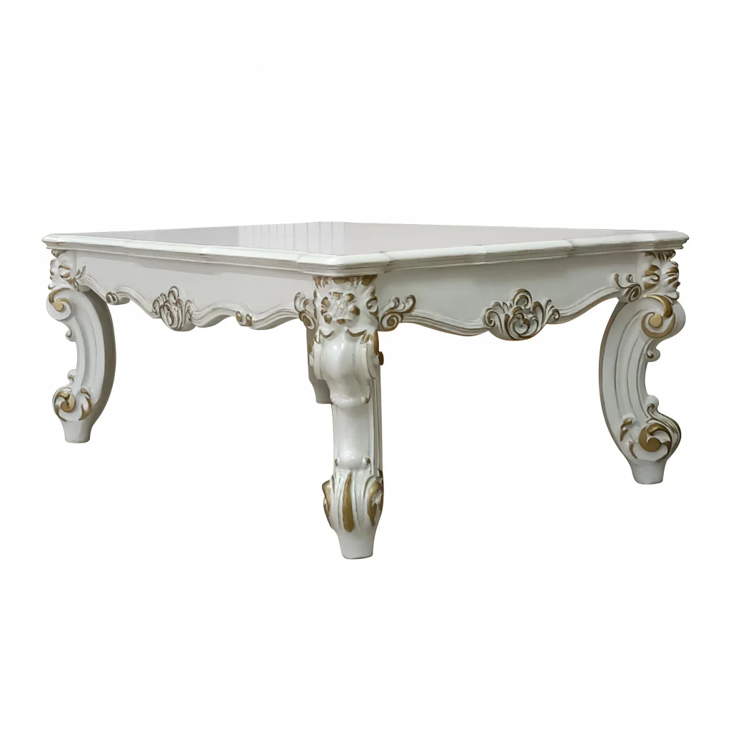 Pearl Wood Coffee Table By Homeroots - Image 4