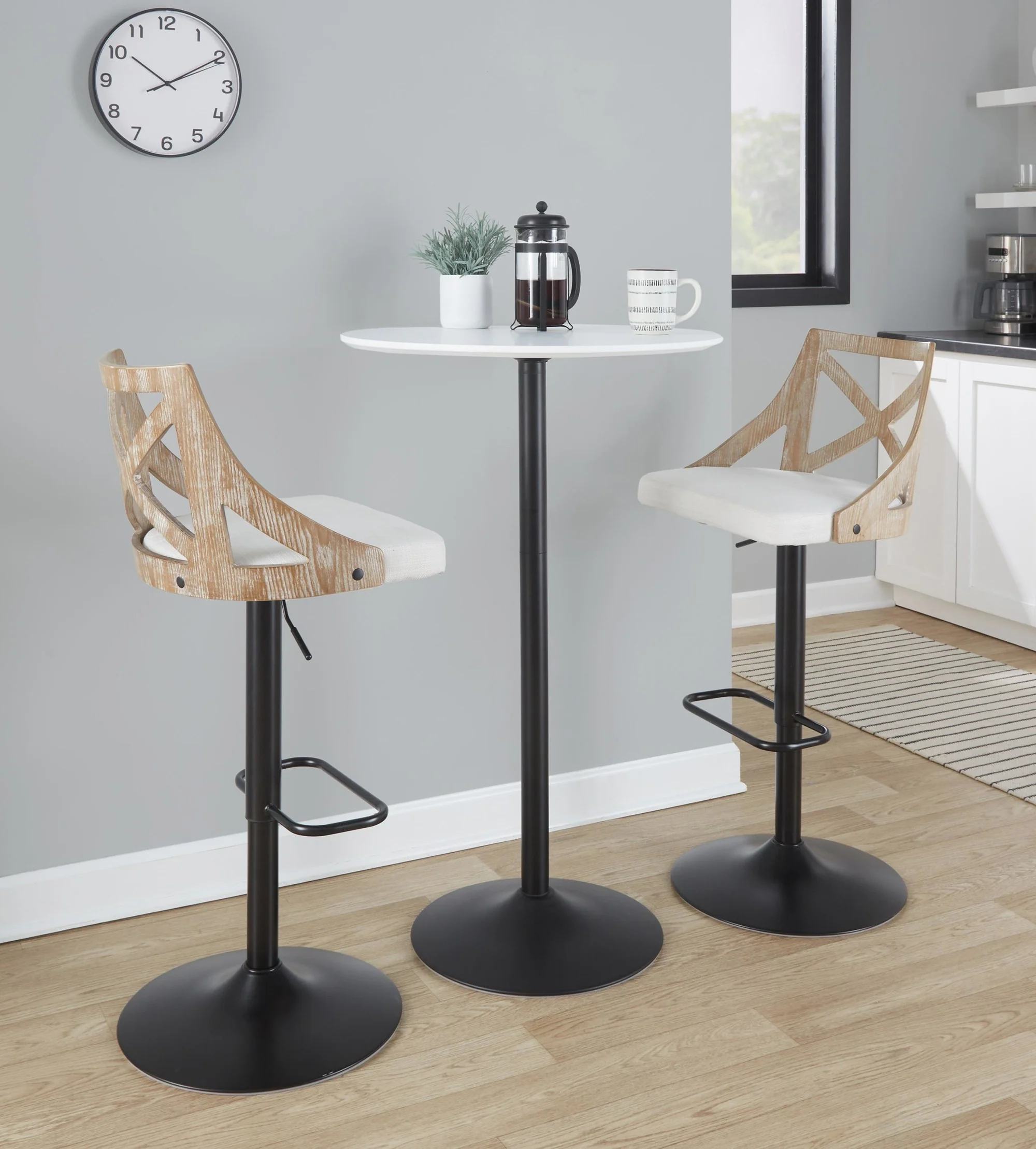 Pebble 3-Height Table White By LumiSource - Image 5