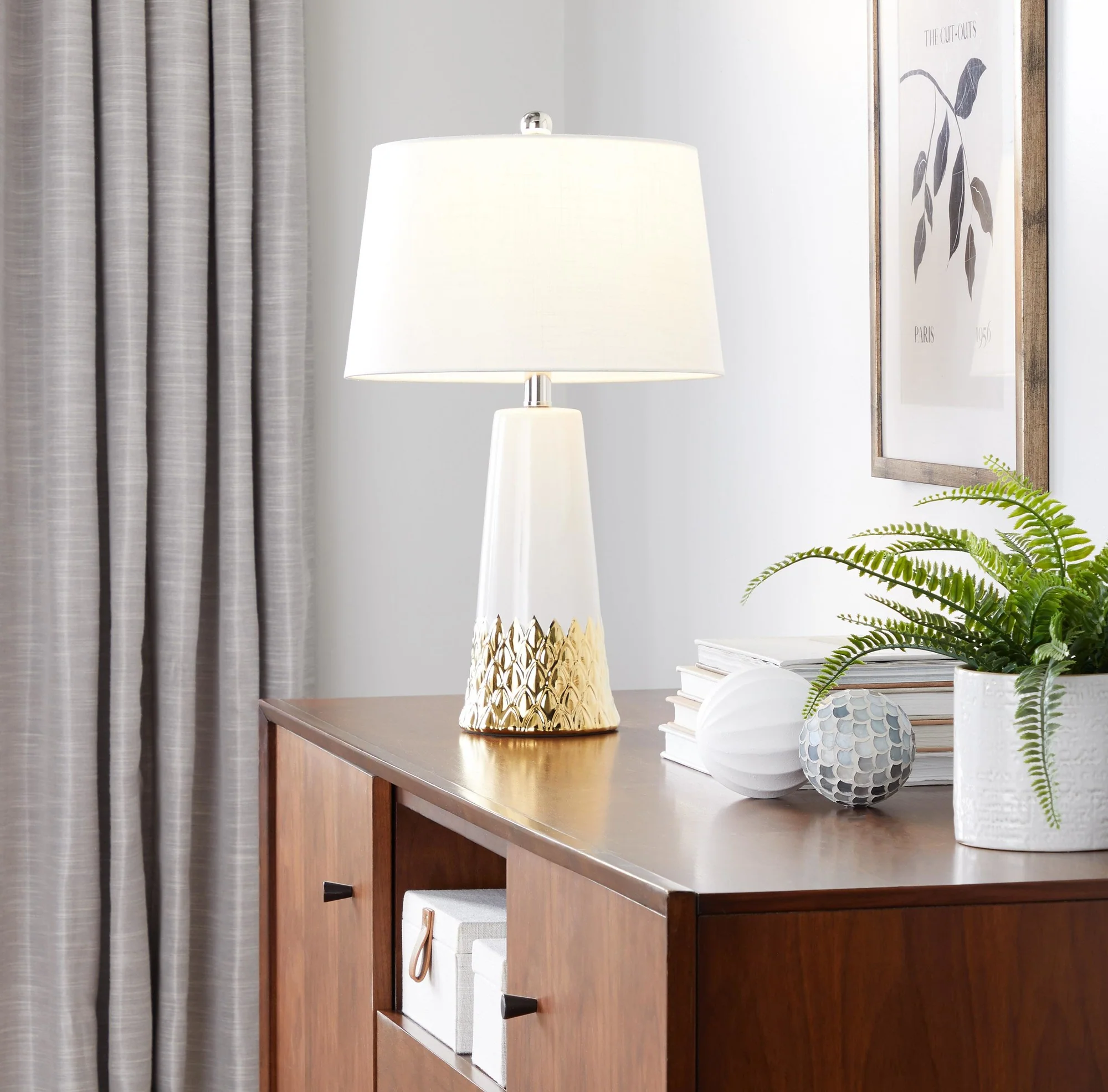 Penelope 22" Ceramic Table Lamp Blue By LumiSource - Image 14