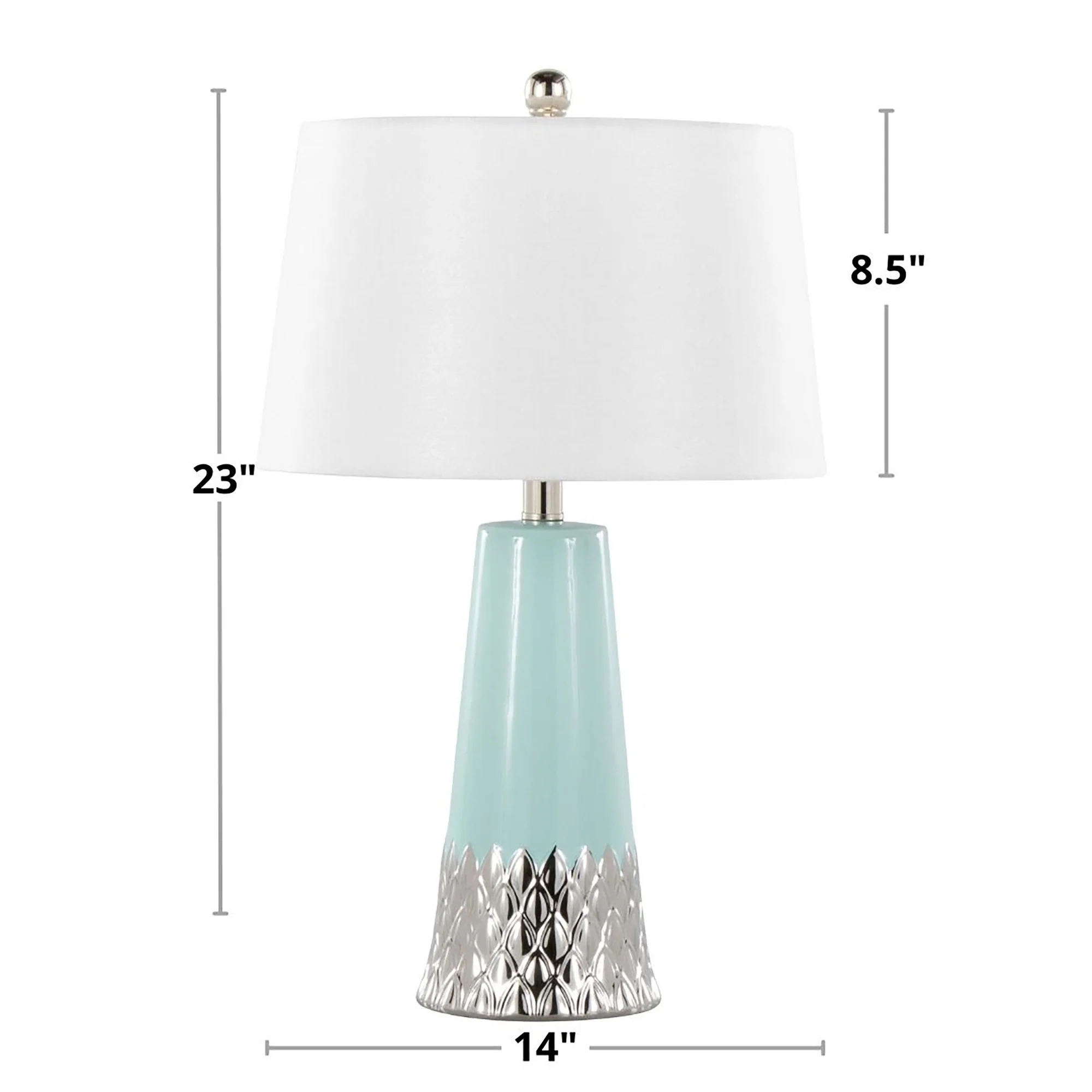 Penelope 22" Ceramic Table Lamp Blue By LumiSource - Image 7