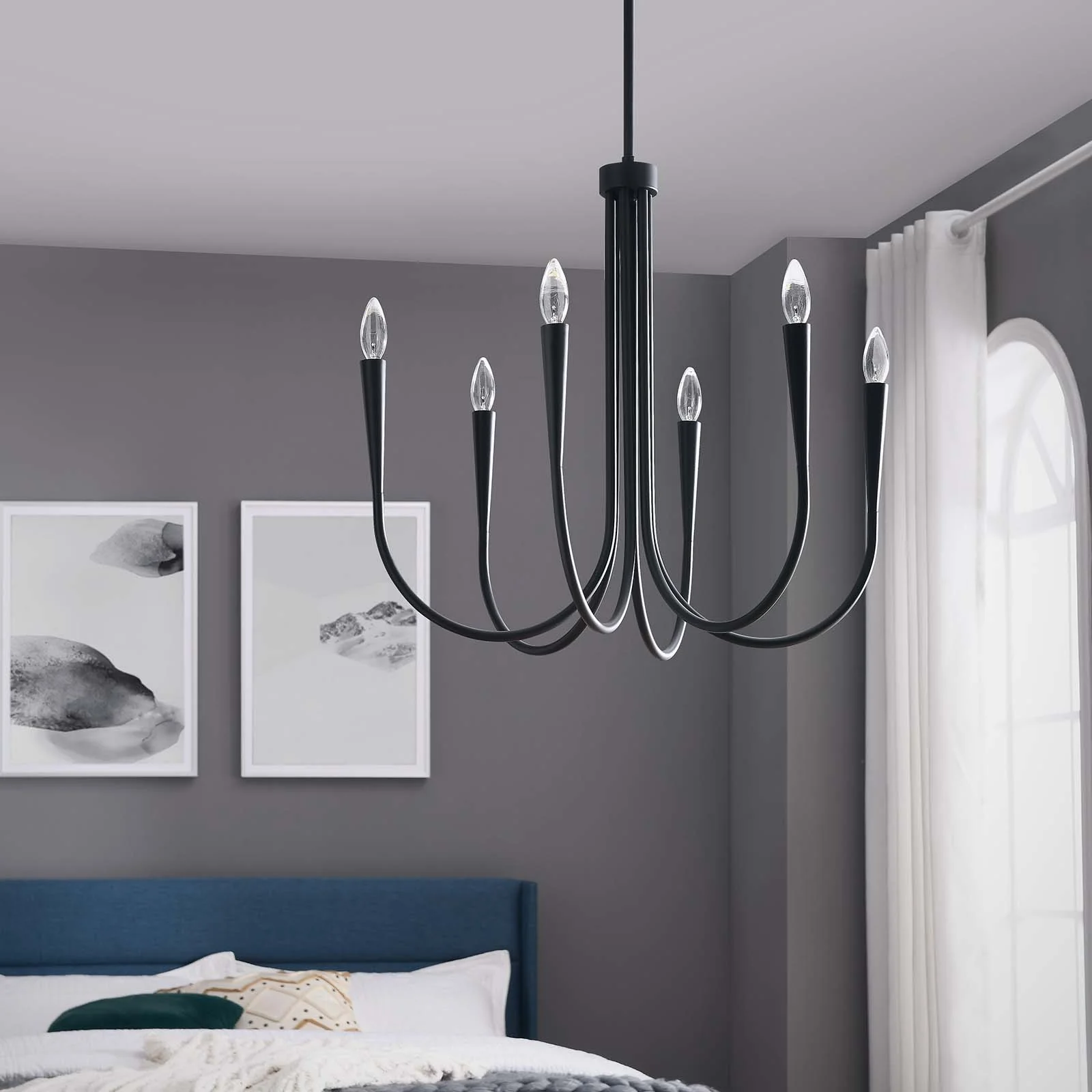 Penrose 6-Light Chandelier By Modway - EEI-5661 - Image 8