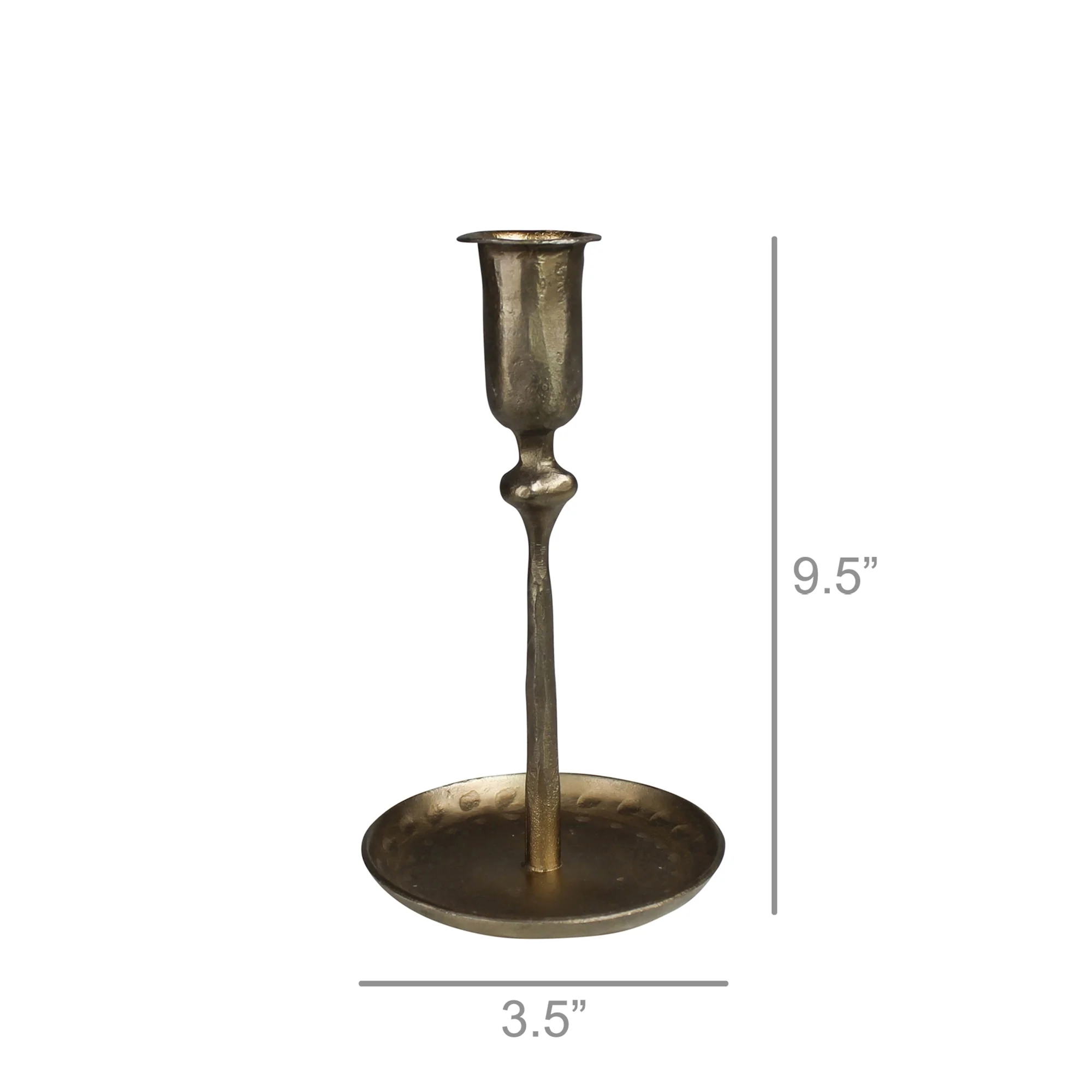 Percy Candlestick, Brass - Small Set Of 2 By HomArt - Image 4