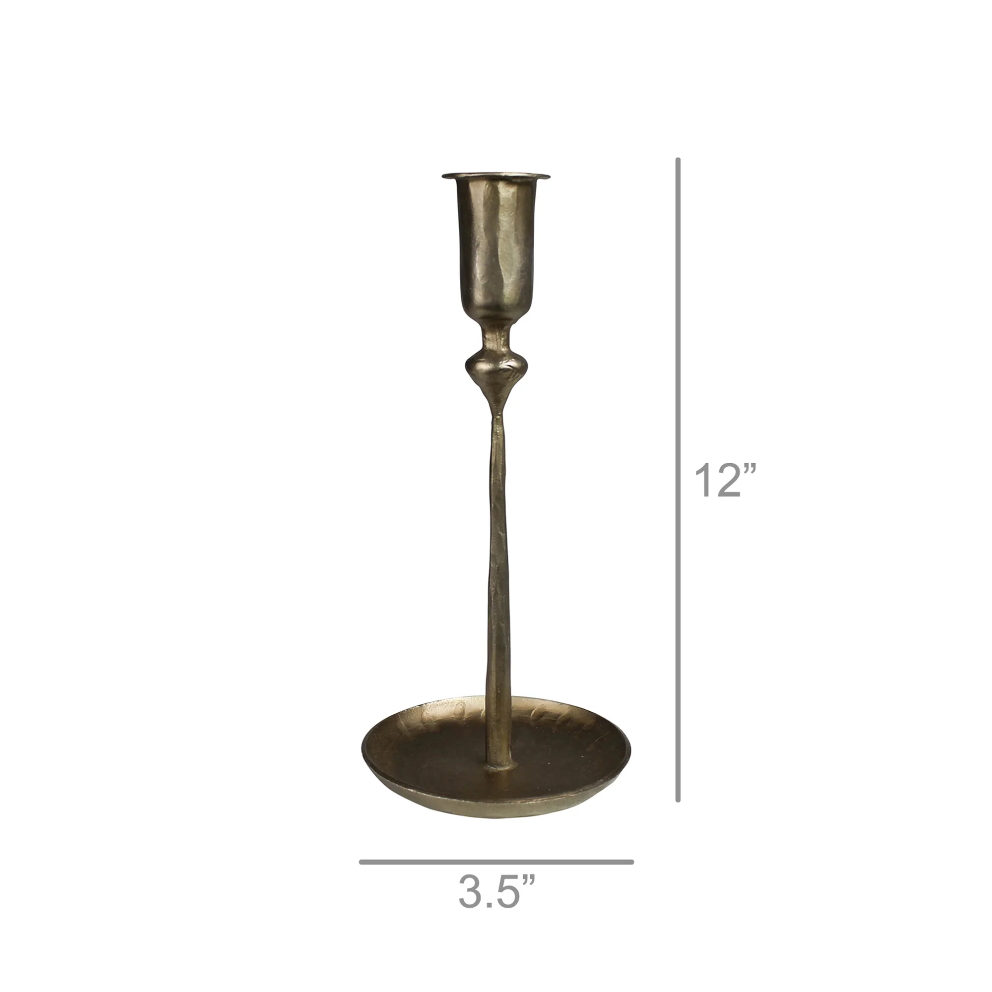 Percy Candlestick, Brass - Small Set Of 2 By HomArt - Image 6