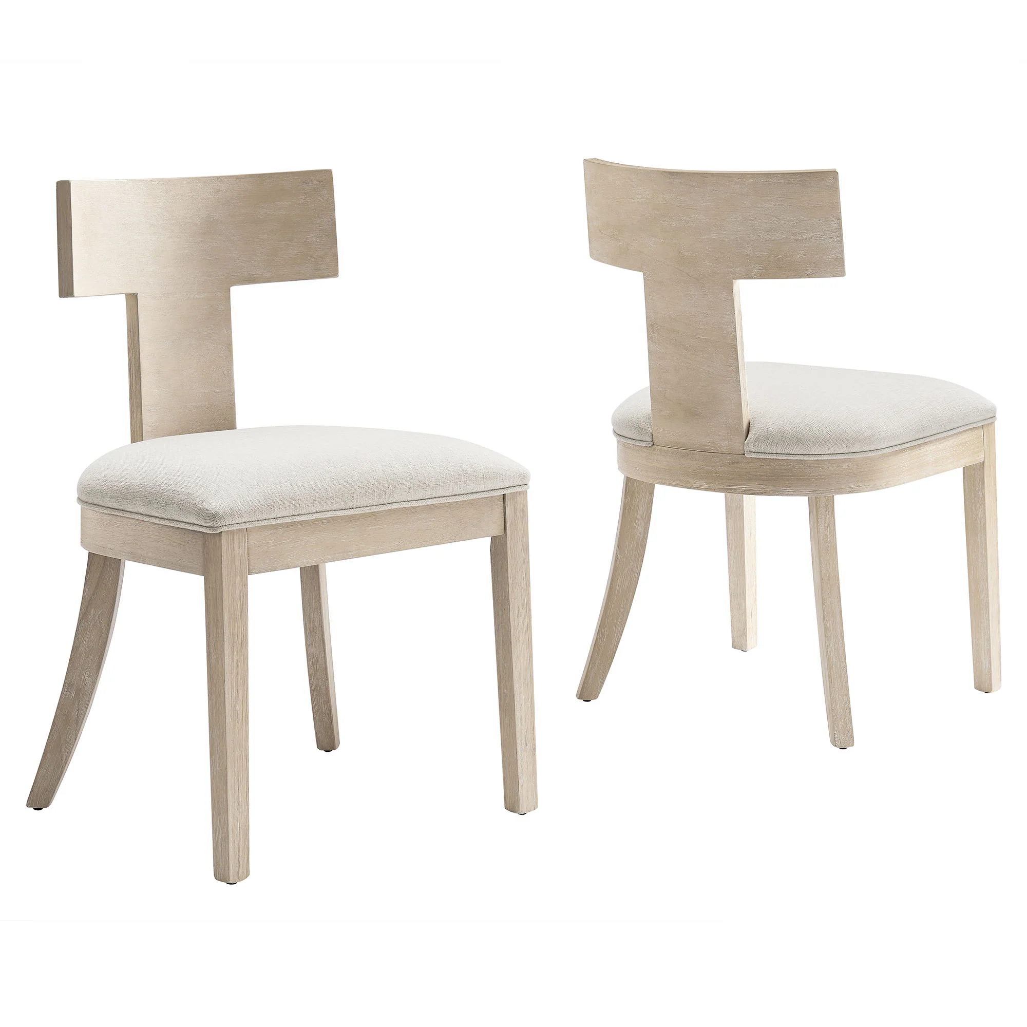 Peregrine Wood and Fabric Upholstered Dining Chairs Set of 2 by Modway - Image 11