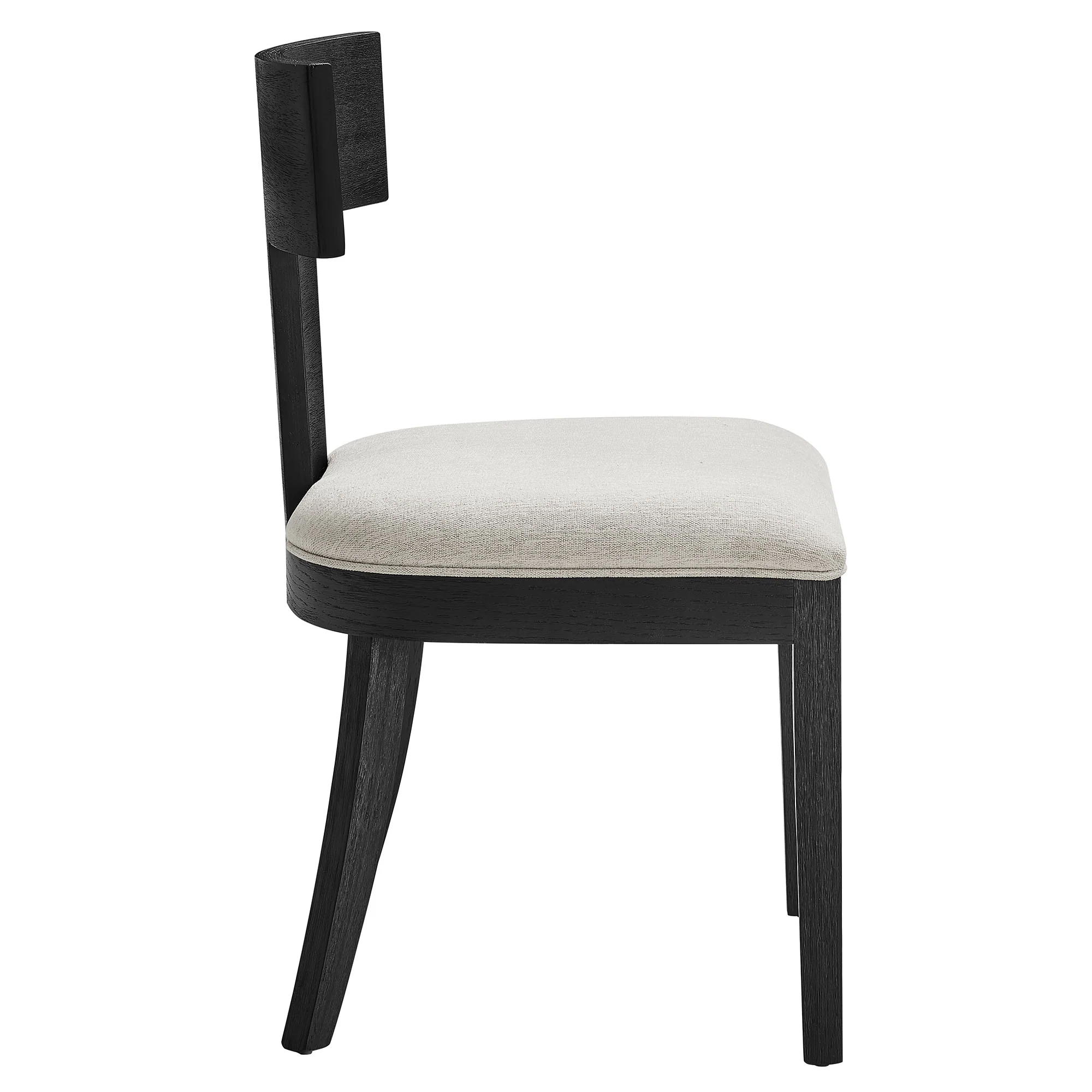 Peregrine Wood and Fabric Upholstered Dining Chairs Set of 2 by Modway - Image 4