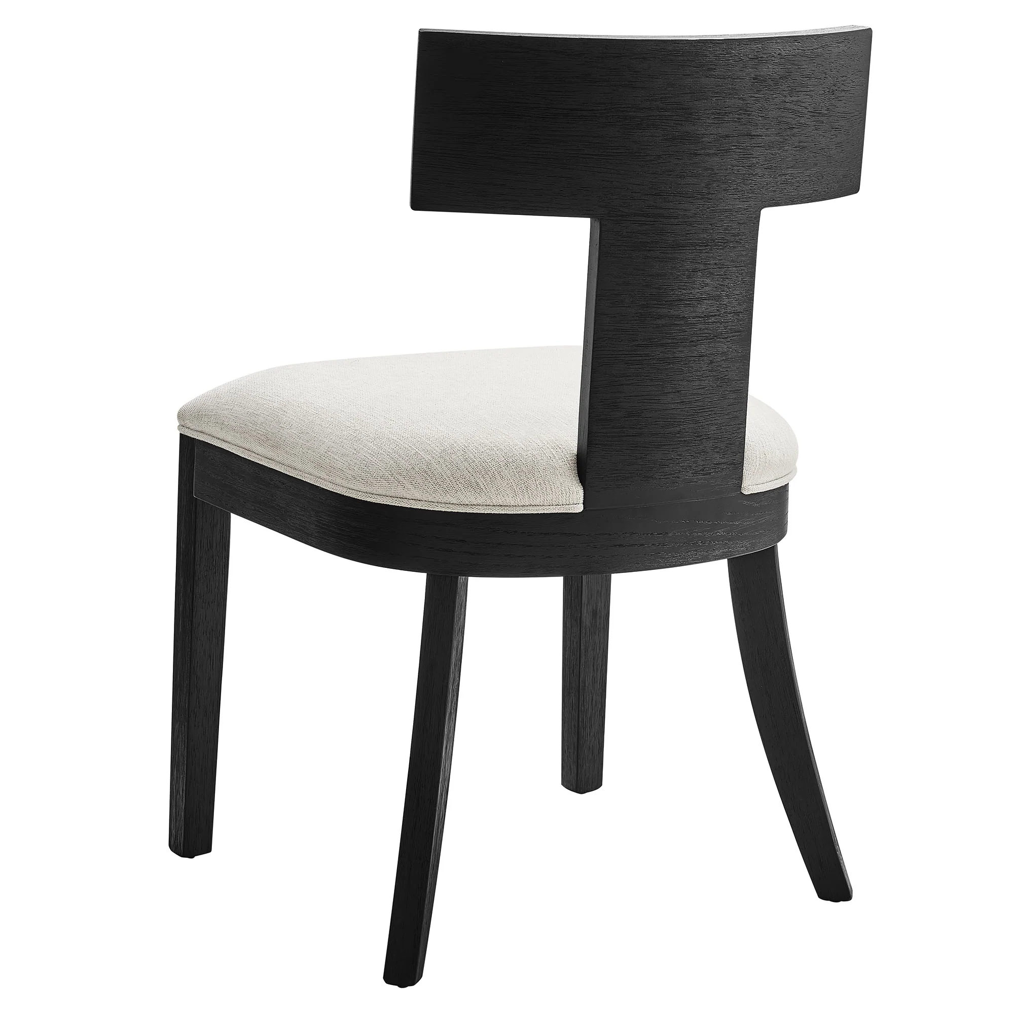 Peregrine Wood and Fabric Upholstered Dining Chairs Set of 2 by Modway - Image 5