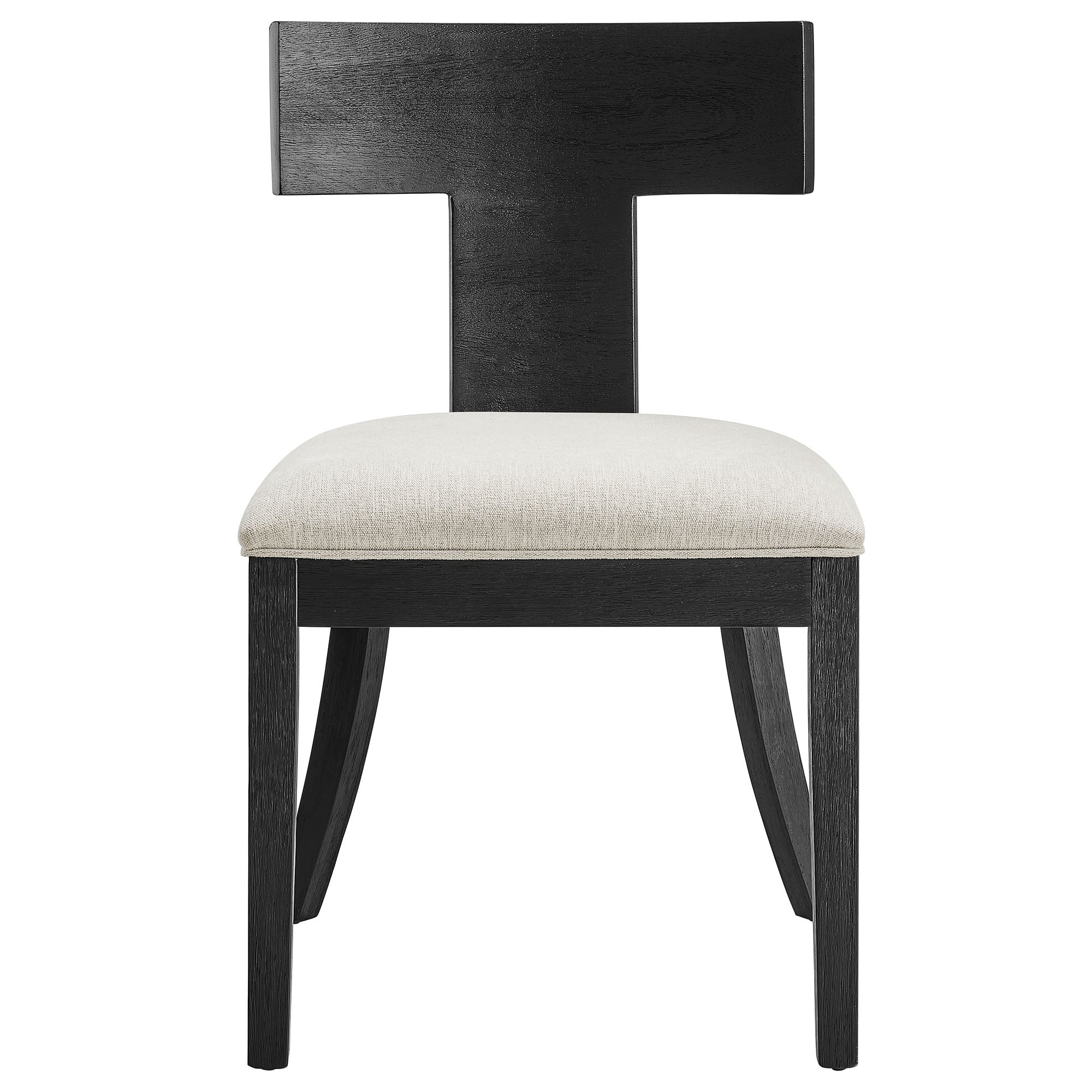 Peregrine Wood and Fabric Upholstered Dining Chairs Set of 2 by Modway - Image 6