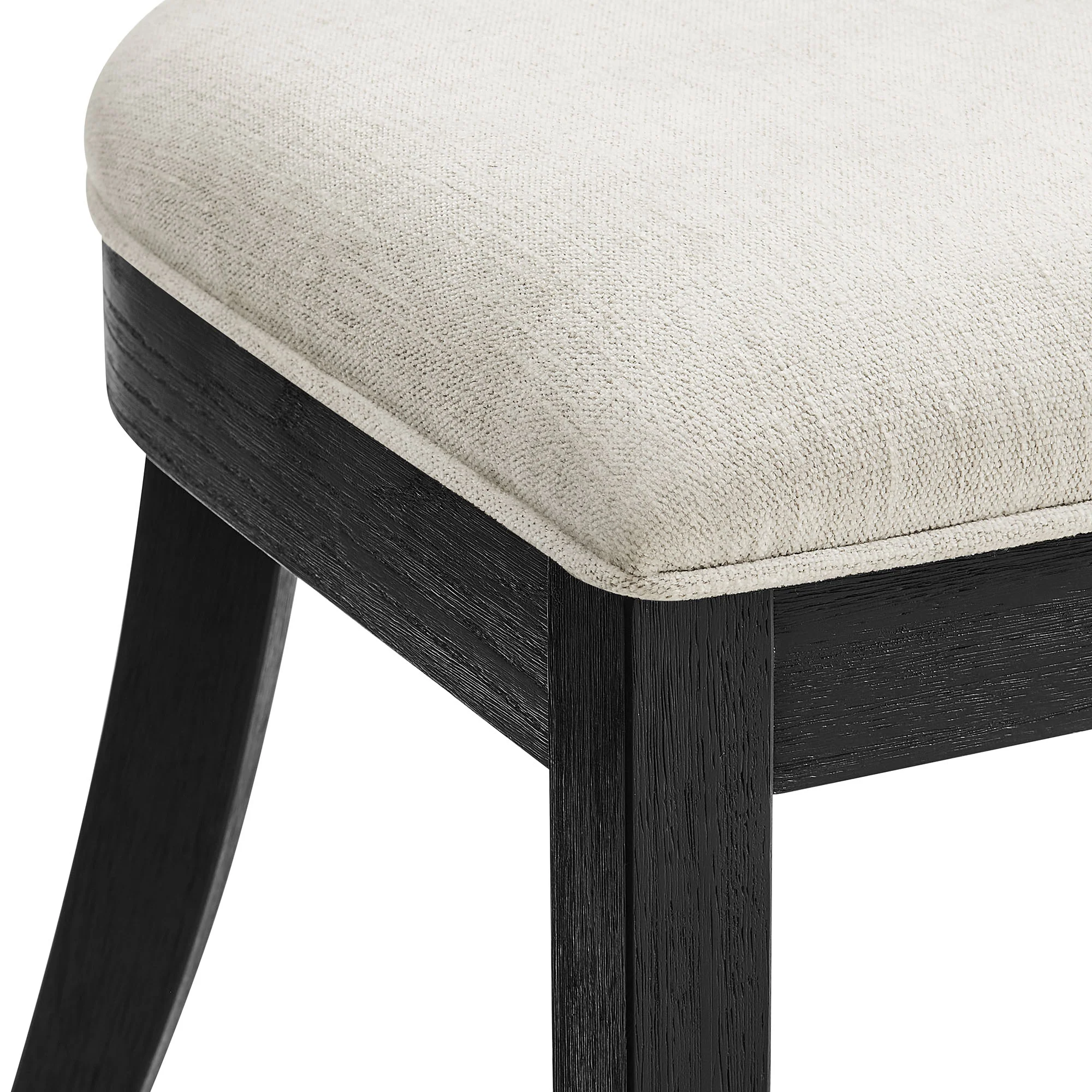 Peregrine Wood and Fabric Upholstered Dining Chairs Set of 2 by Modway - Image 7