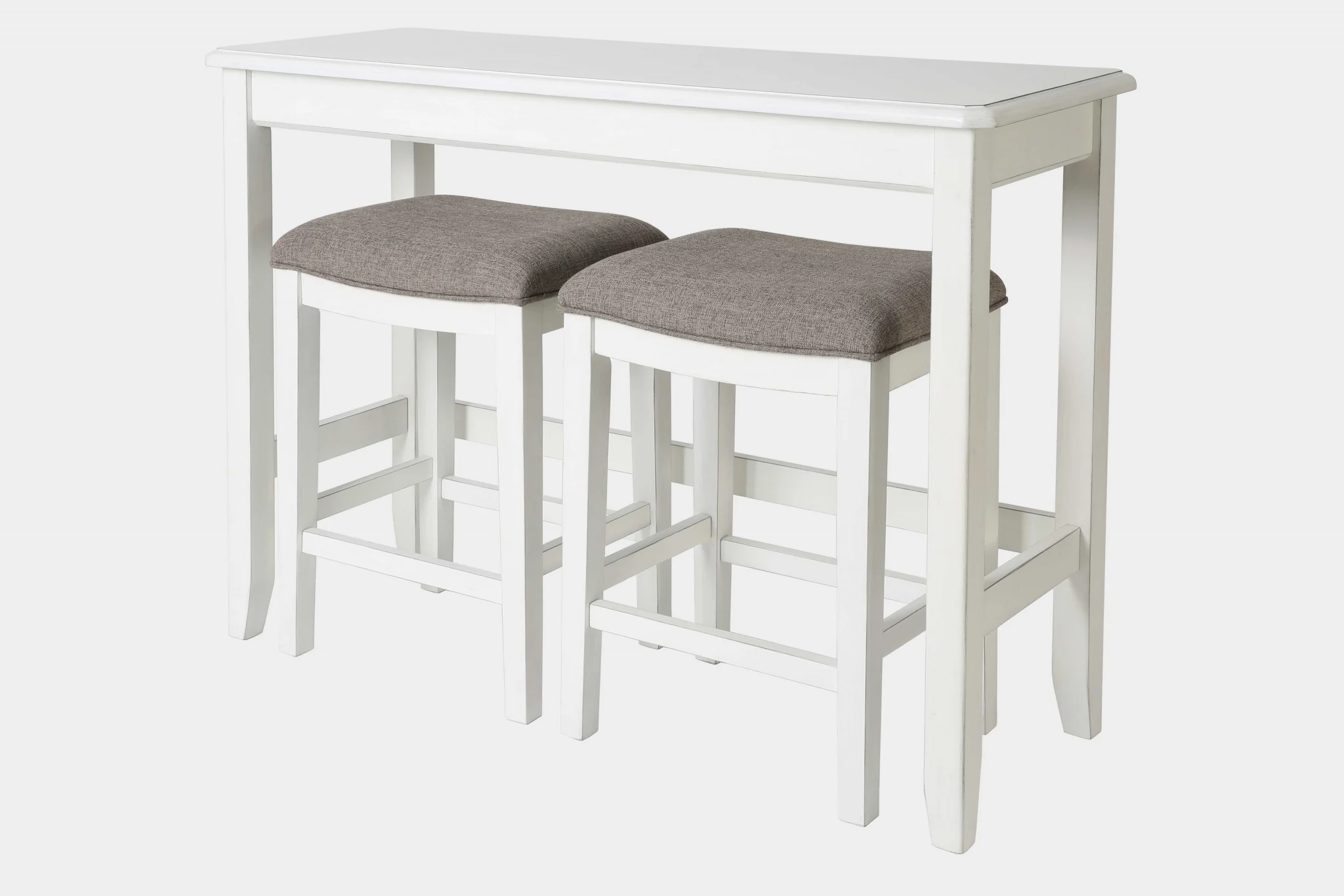 Perfecto Espresso Finish Sofa Table With Two Bar Stools By Homeroots - Image 8