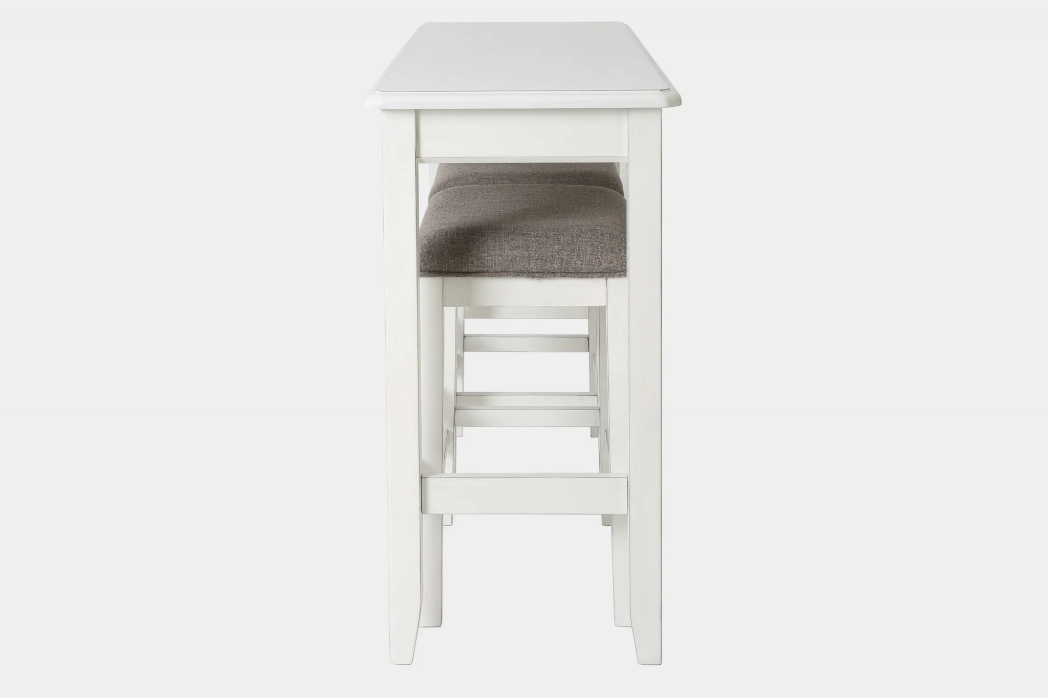 Perfecto Espresso Finish Sofa Table With Two Bar Stools By Homeroots - Image 9
