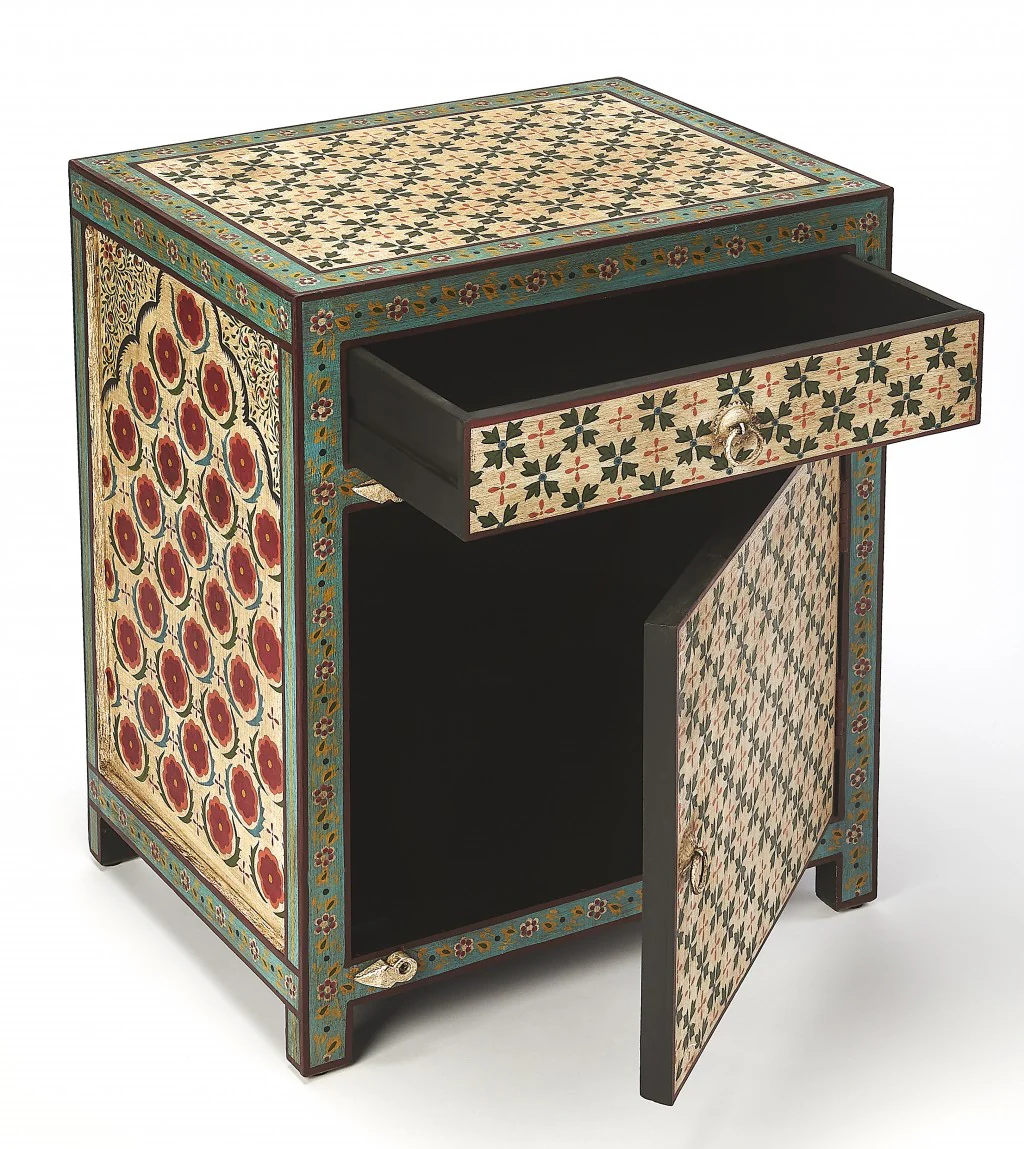 Perna Hand Painted Chest By Homeroots - Image 2