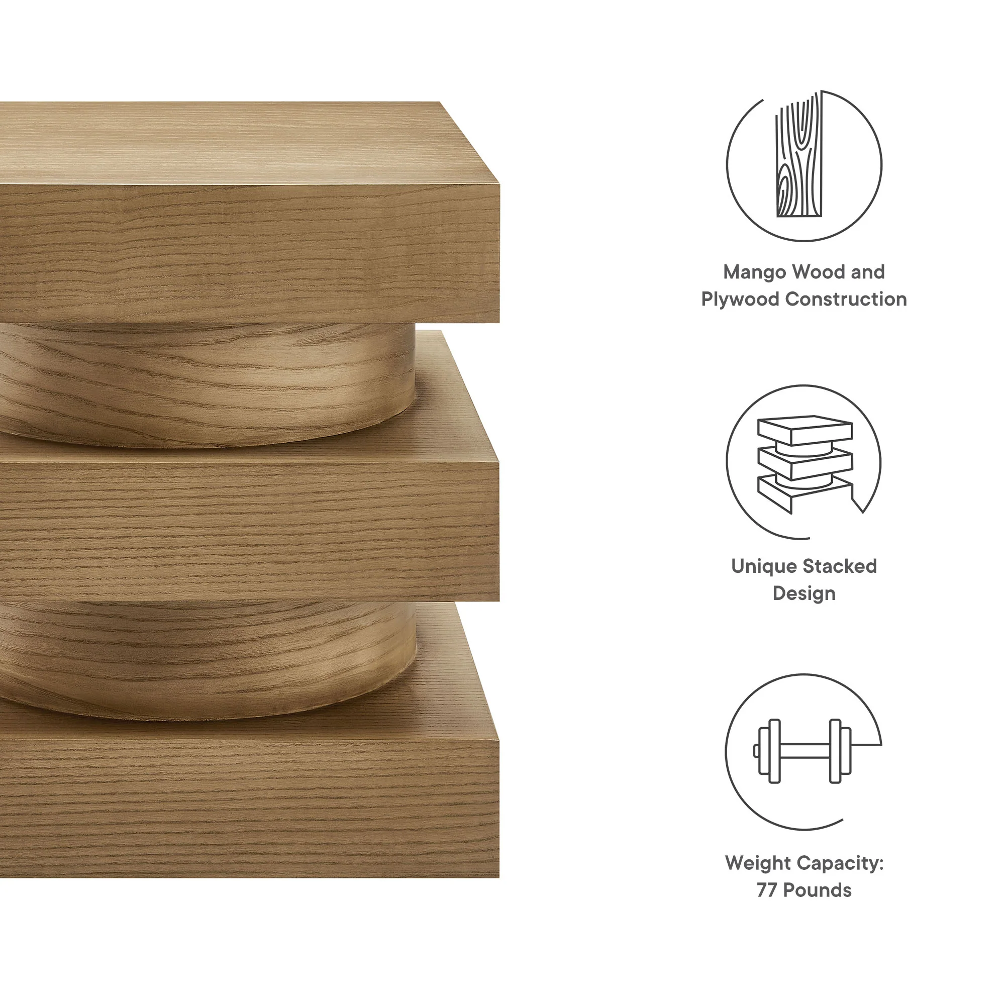 Perpetuate Totem End Table by Modway - Image 15