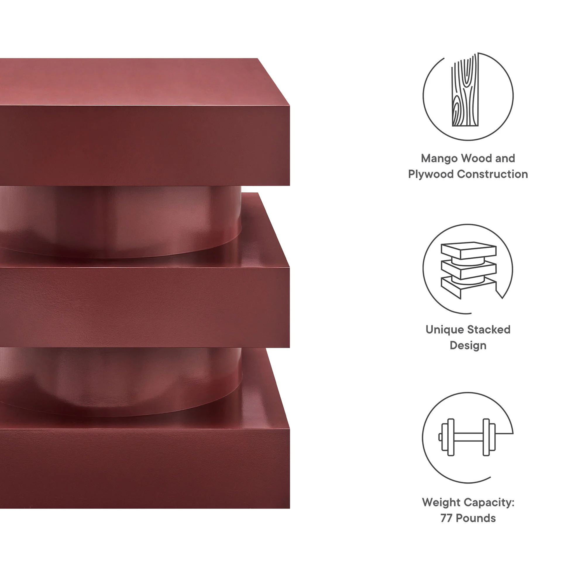 Perpetuate Totem End Table by Modway - Image 31