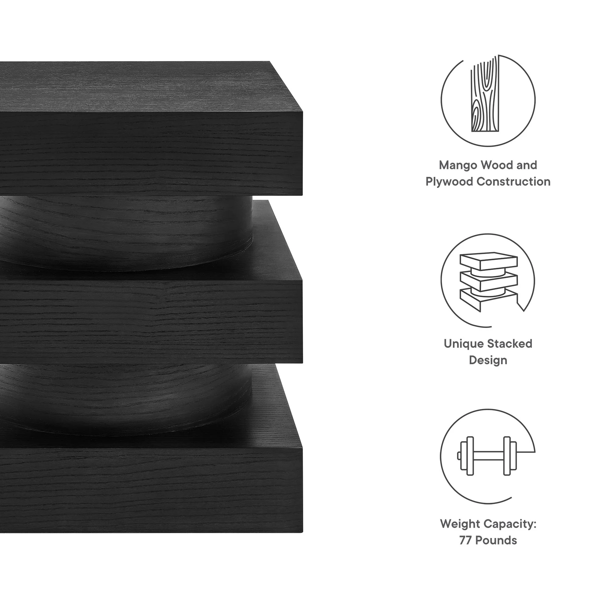 Perpetuate Totem End Table by Modway - Image 7