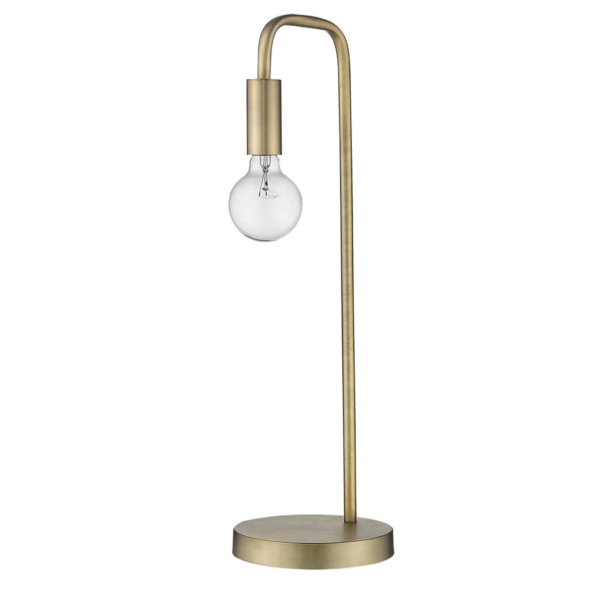 Perret 1-Light Aged Brass Table Lamp By Homeroots - Image 3
