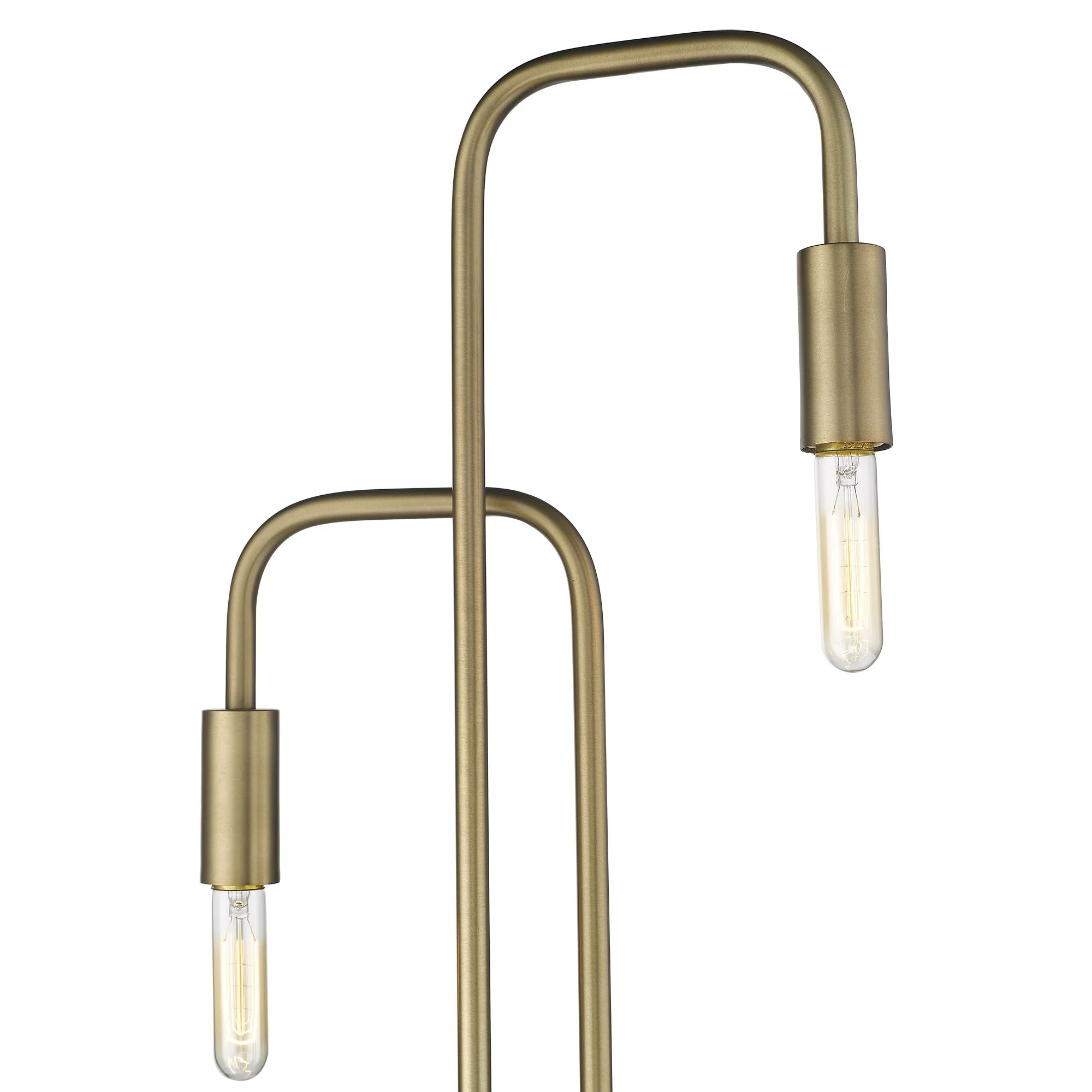 Perret 2-Light Aged Brass Floor Lamp By Homeroots - Image 4