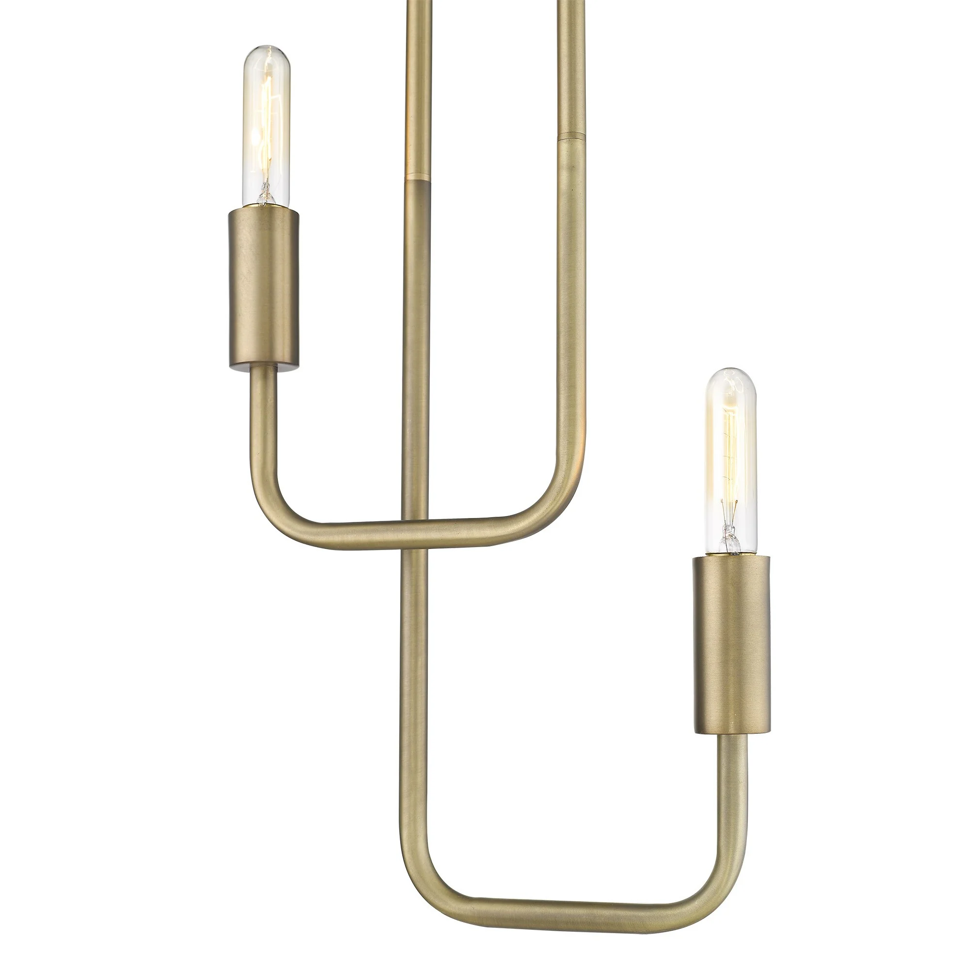 Perret 2-Light Aged Brass Pendant By Homeroots - Image 2