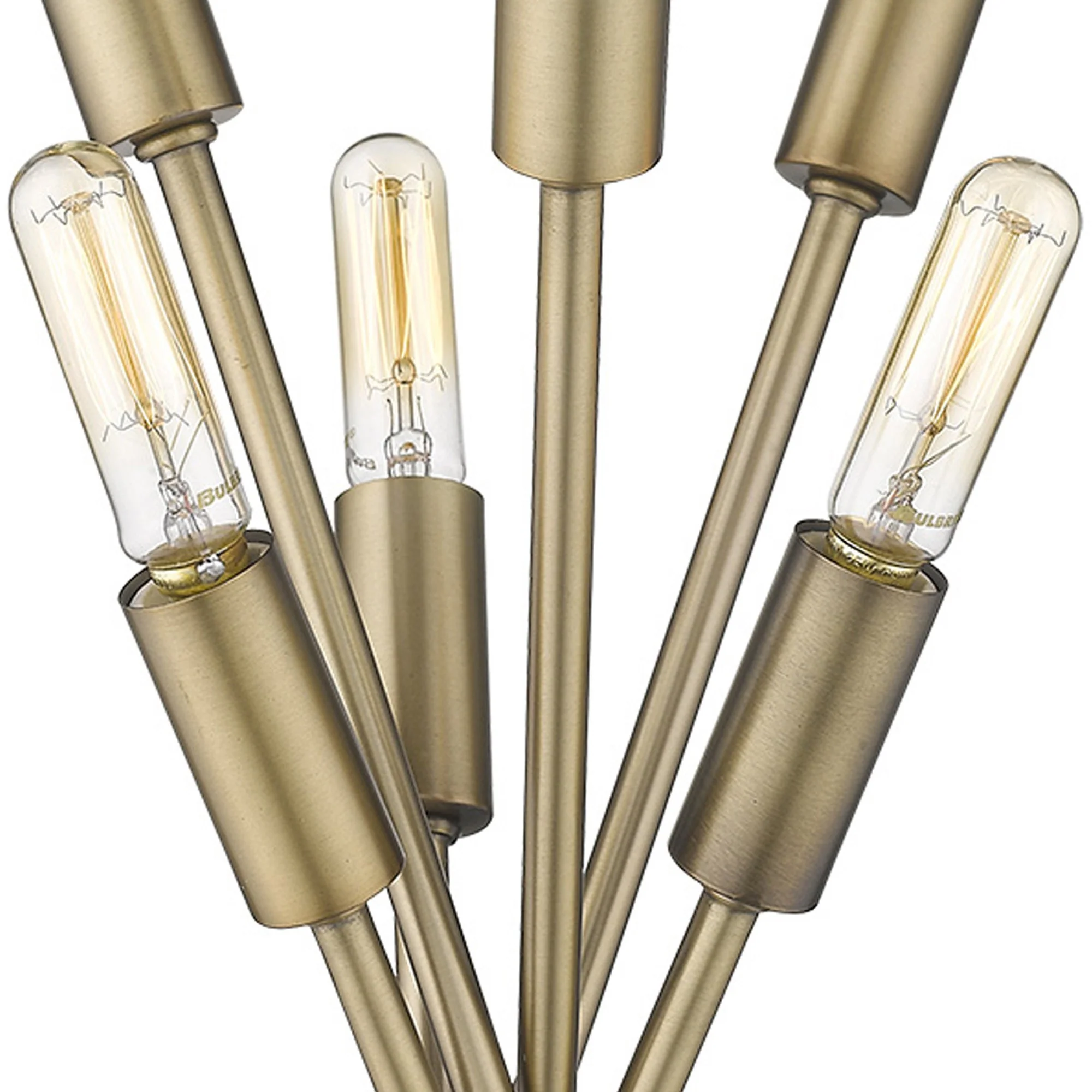 Perret 6-Light Aged Brass Floor Lamp By Homeroots - Image 5