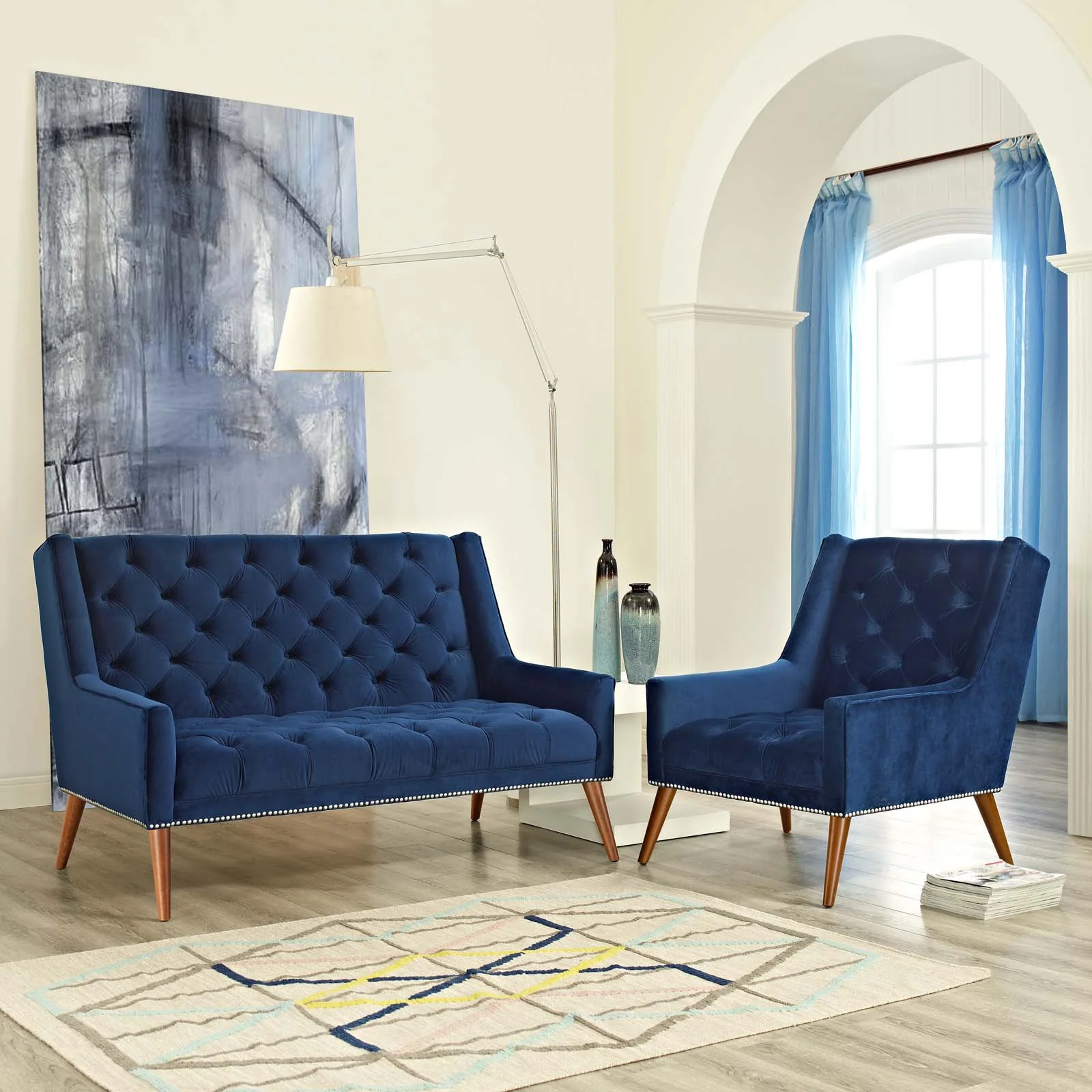 Peruse Living Room Set Performance Velvet Set of 2 By Modway - EEI-2967 - Image 13