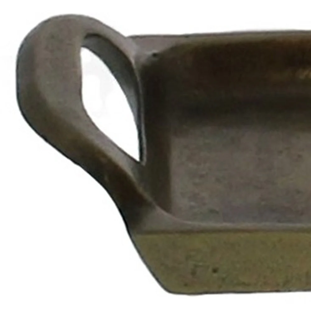 Petite Bronze Narrow Rectangular Tray By Homeroots - Image 3