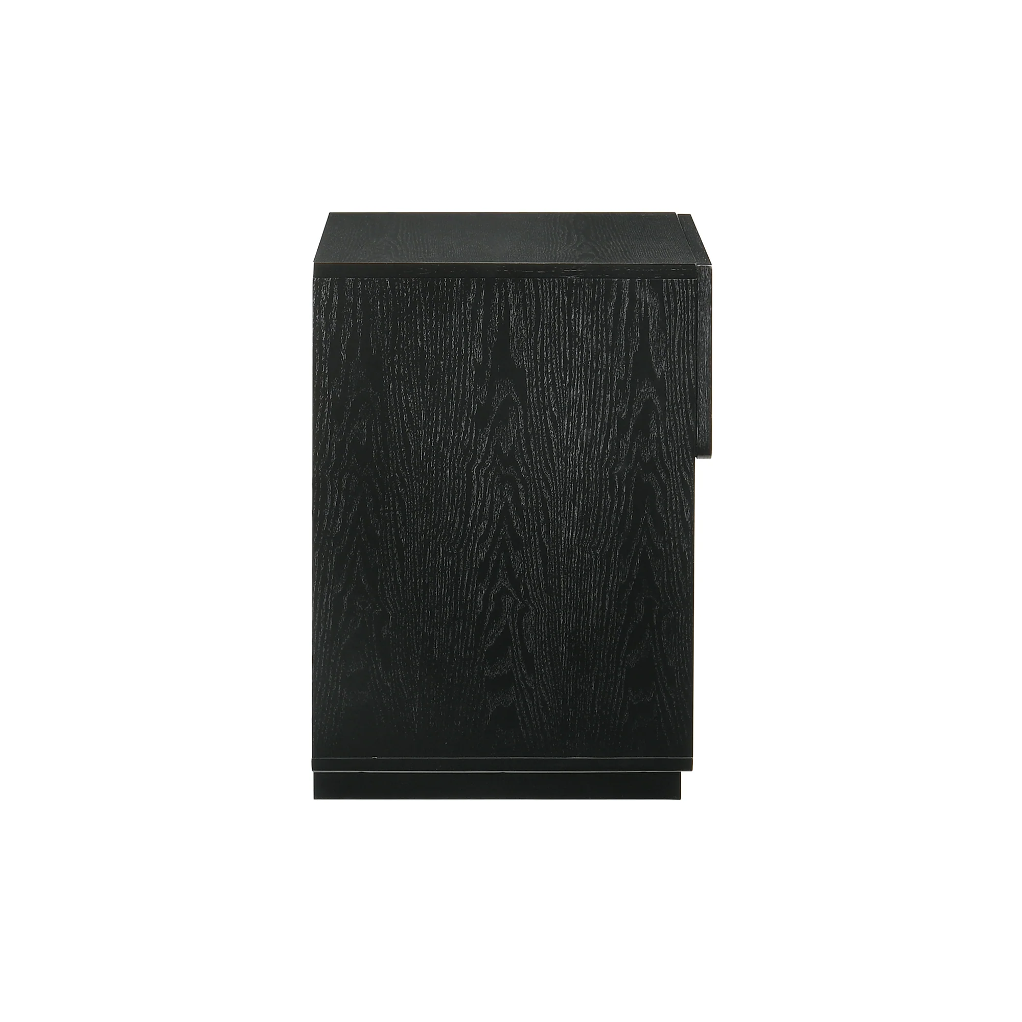 Petra 1 Drawer Wood Nightstand in Black Finish By Armen Living - Image 8