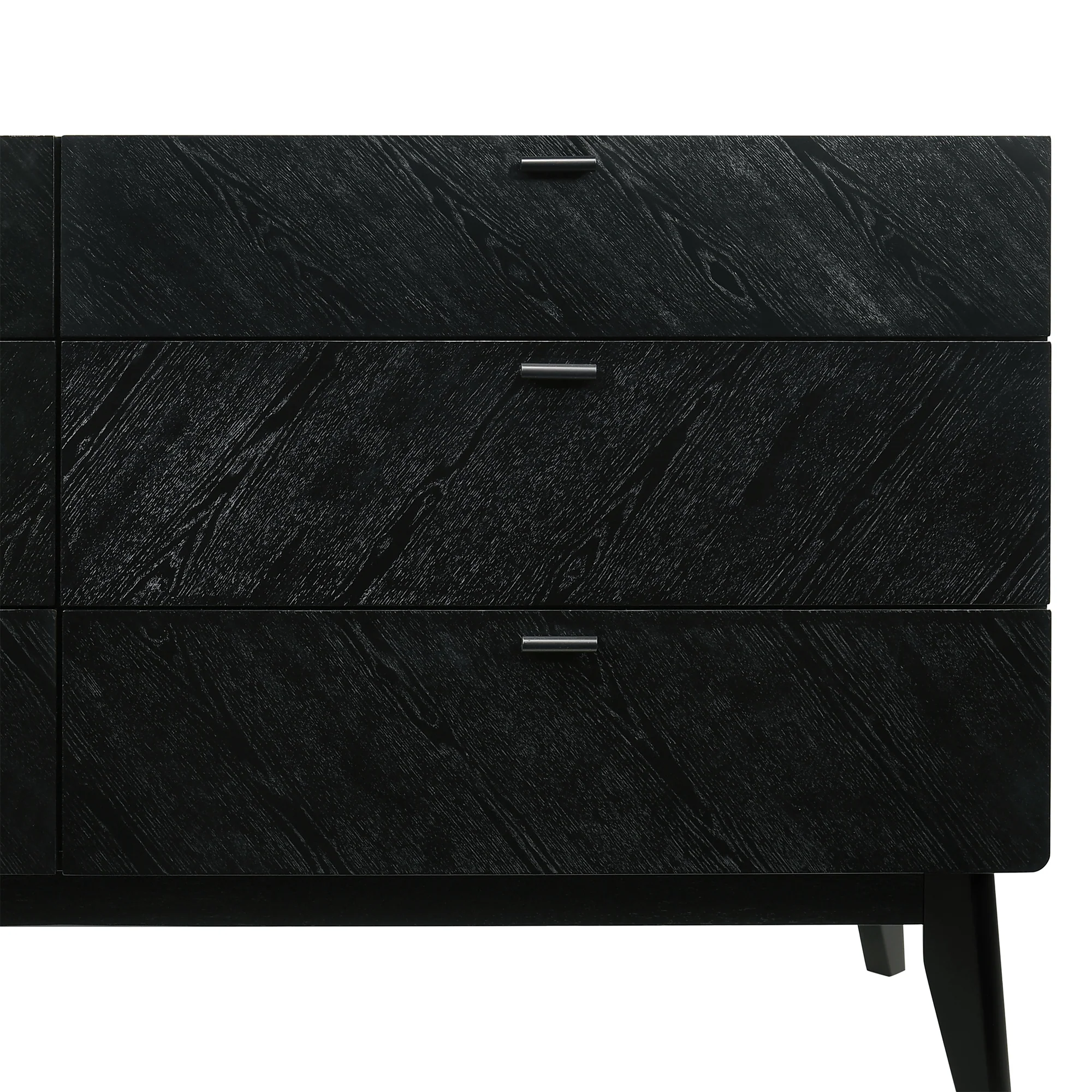 Petra 6 Drawer Wood Dresser in Black Finish By Armen Living - Image 8