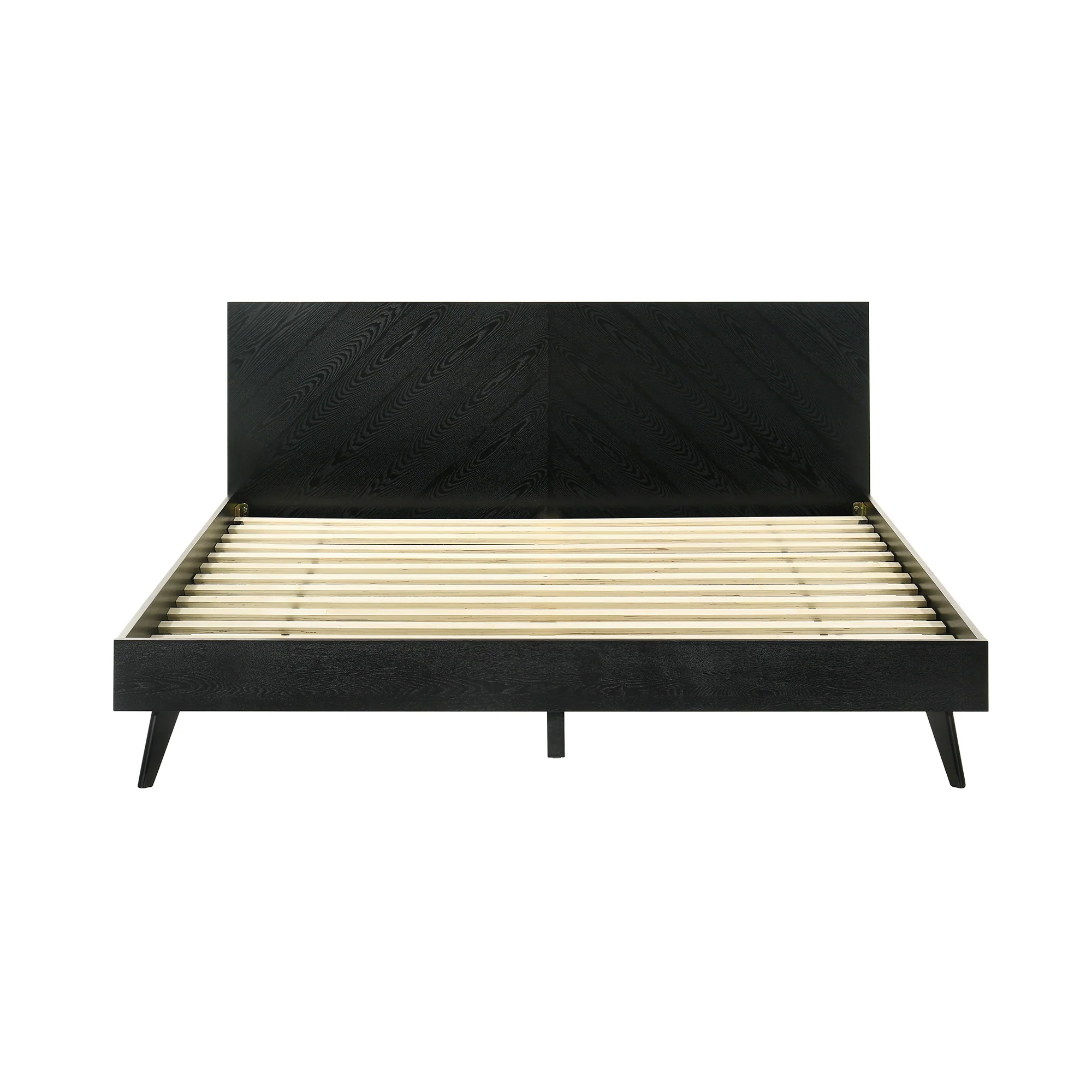 Petra King 3 Piece Wood Bedroom Set in Black Finish By Armen Living - Image 4
