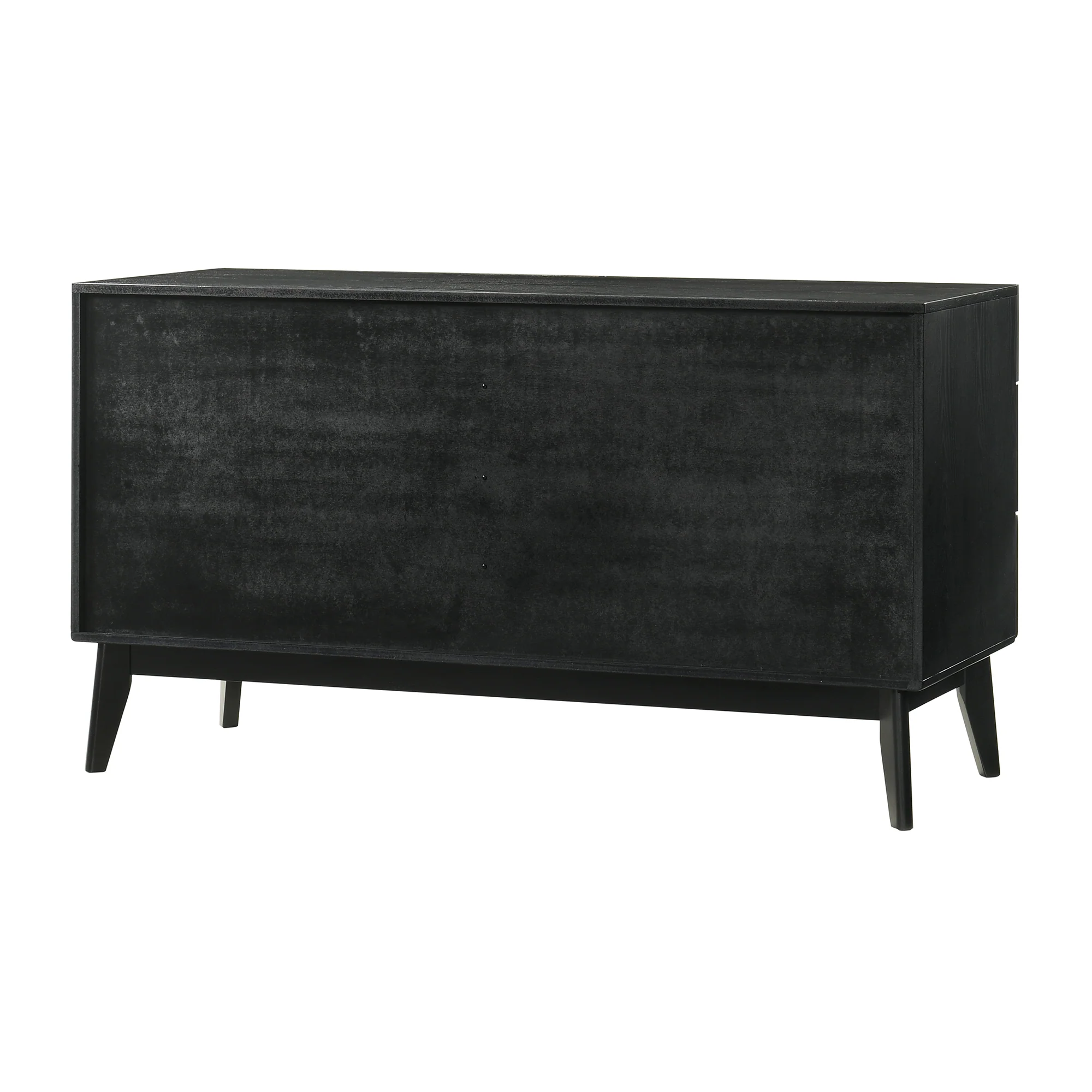 Petra King 4 Piece Wood Bedroom Set in Black Finish By Armen Living - Image 6