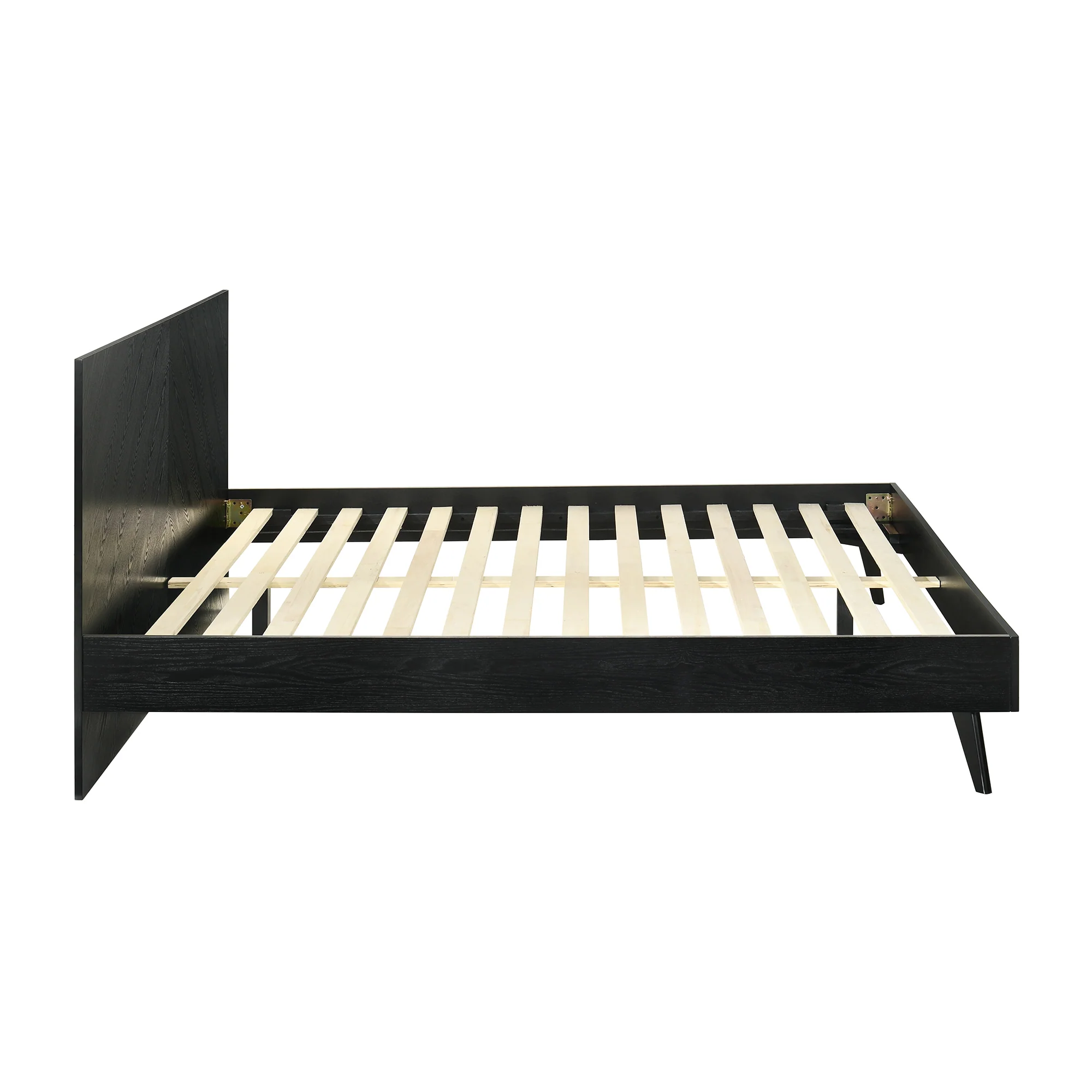 Petra King Platform Wood Bed Frame in Black Finish By Armen Living - Image 6
