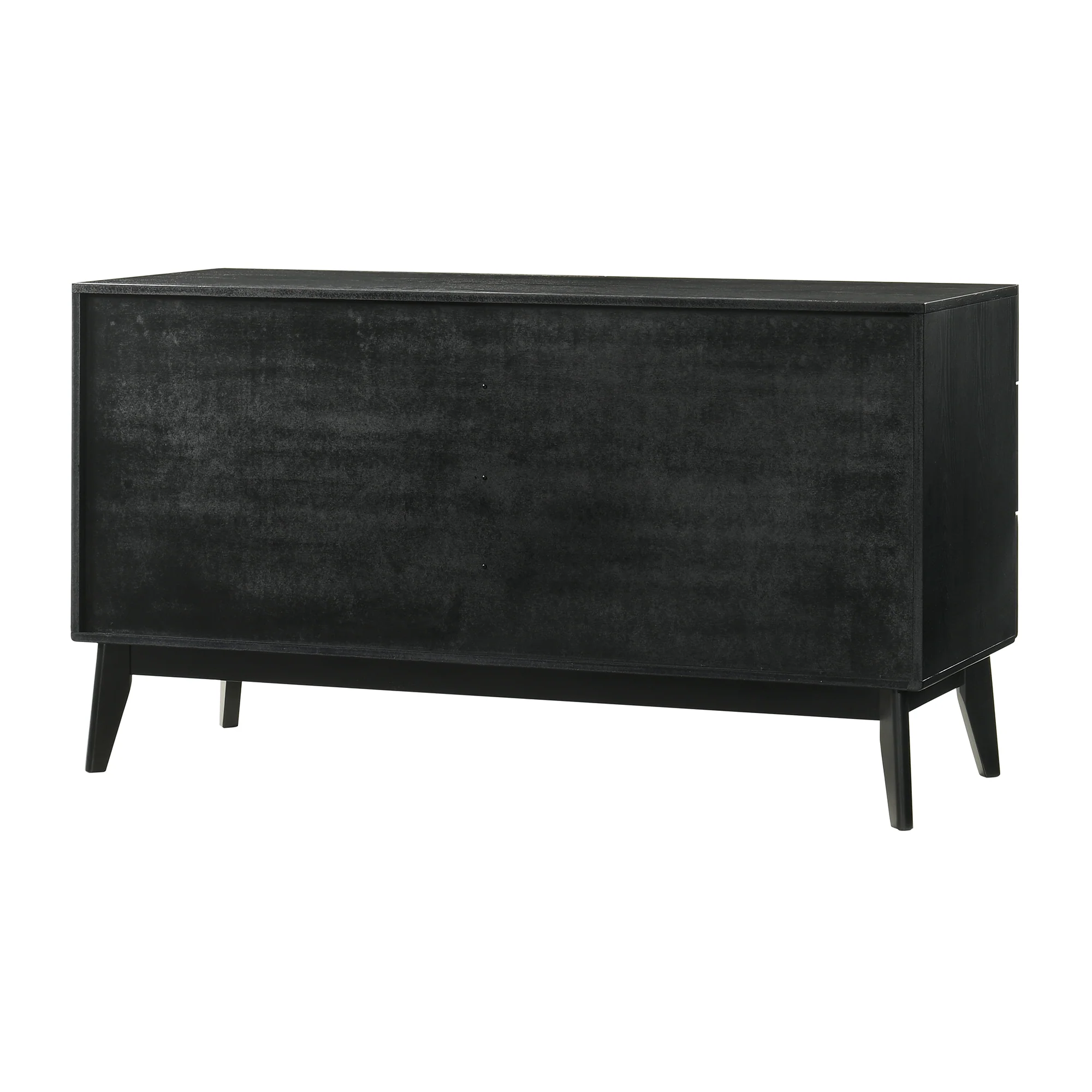 Petra Queen 4 Piece Wood Bedroom Set in Black Finish By Armen Living - Image 6