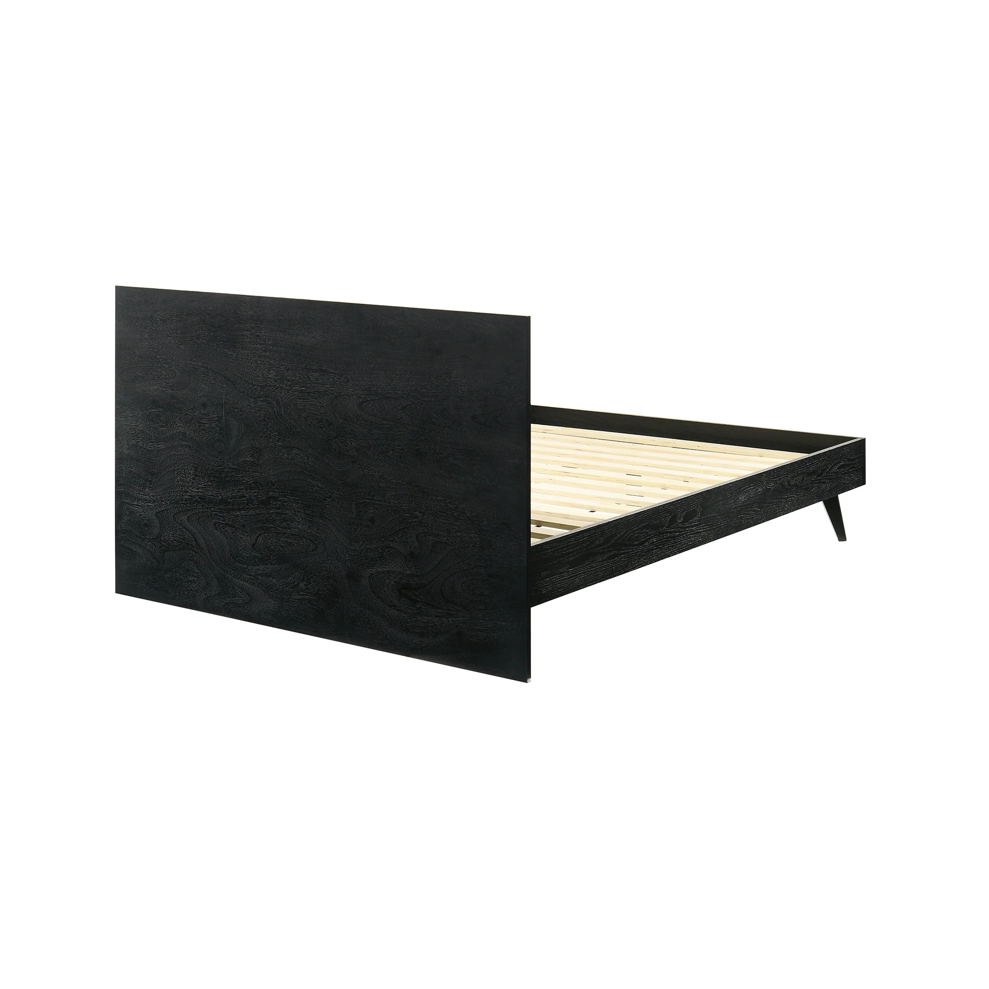 Petra Queen Platform Wood Bed Frame in Black Finish By Armen Living - Image 7