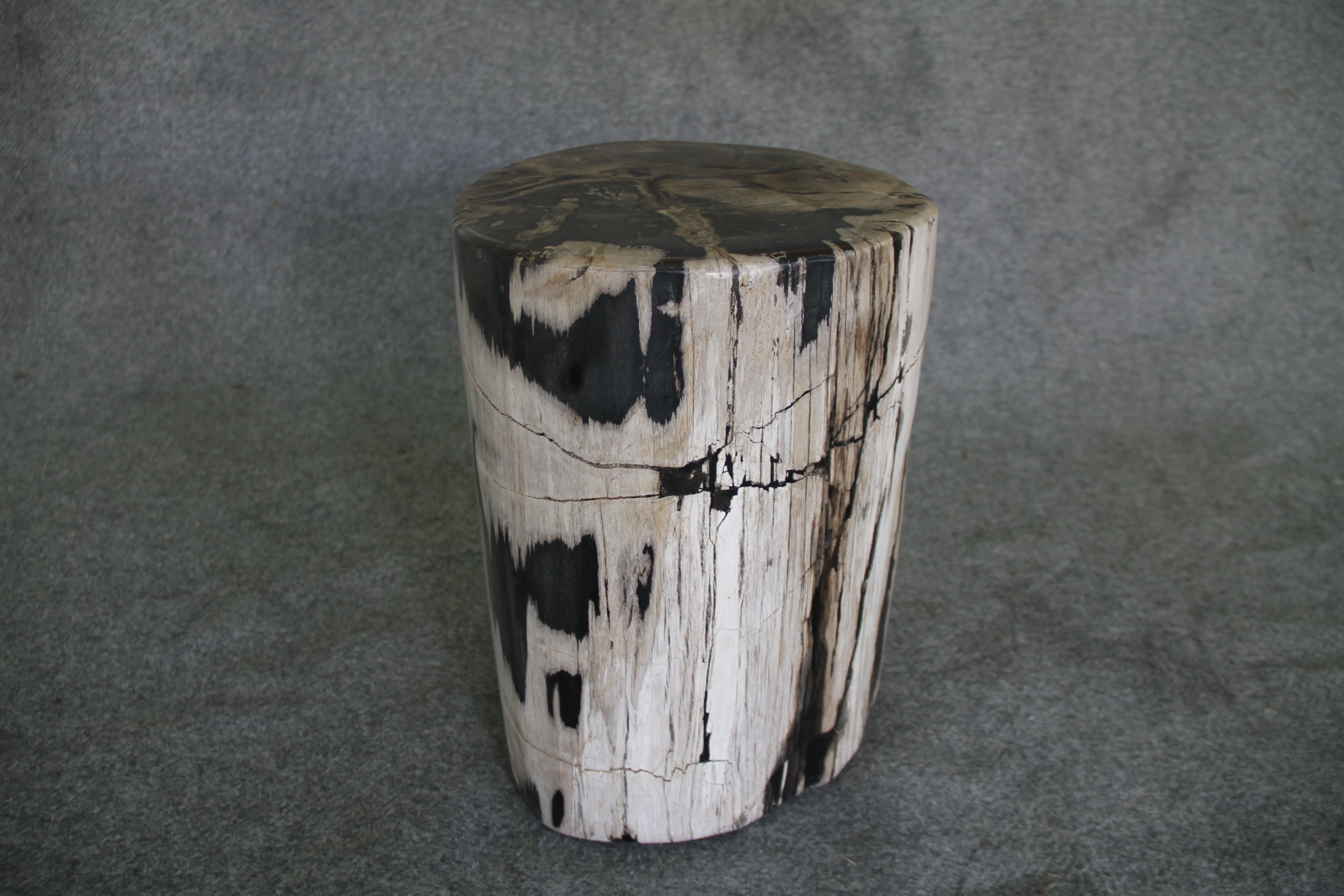 Petrified Wood Log Stool 11" x 11" 16" 1682.21 - Image 4