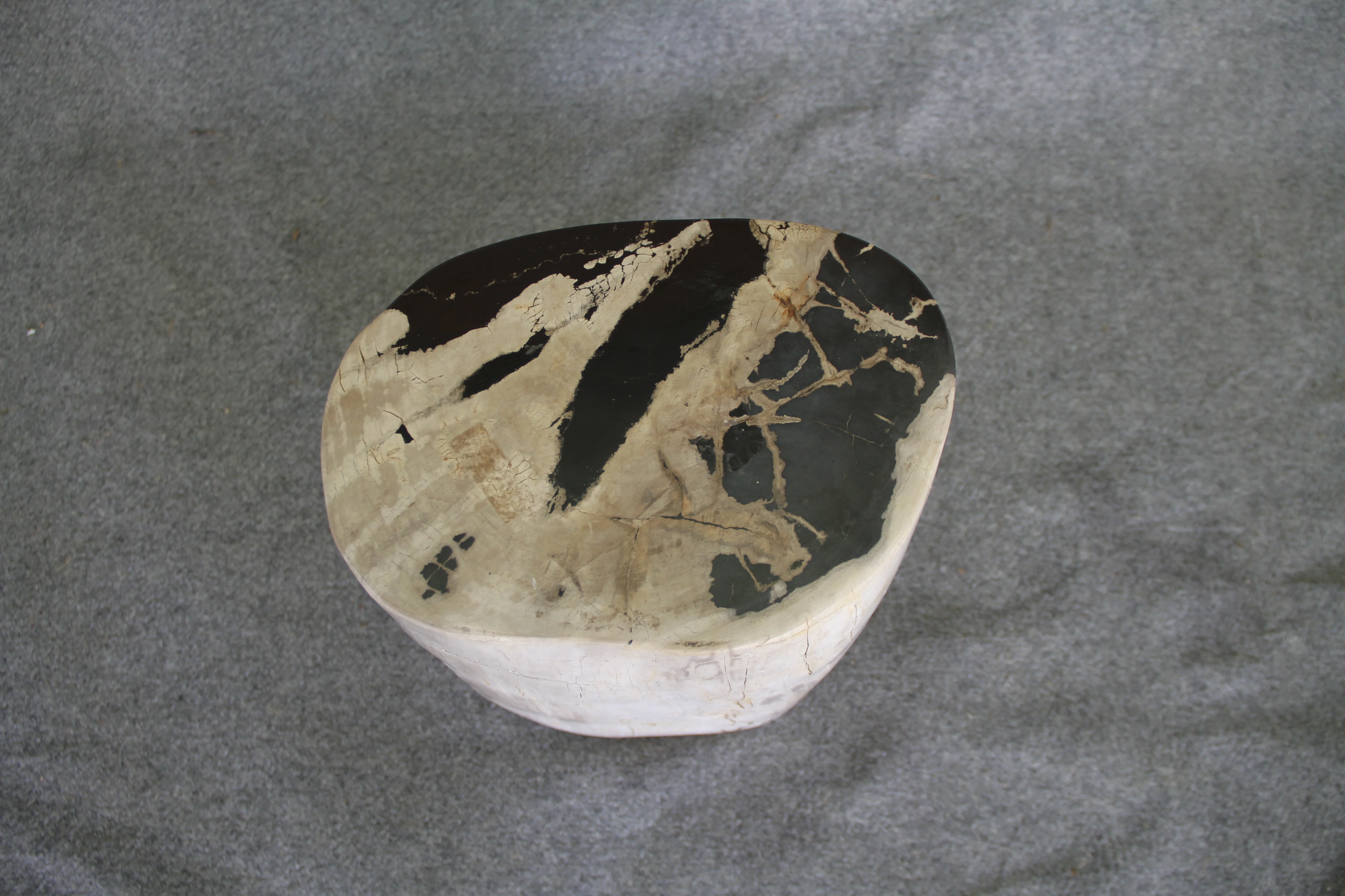 Petrified Wood Log Stool 12 x 9 x 17 - 1402.21 - Image 5