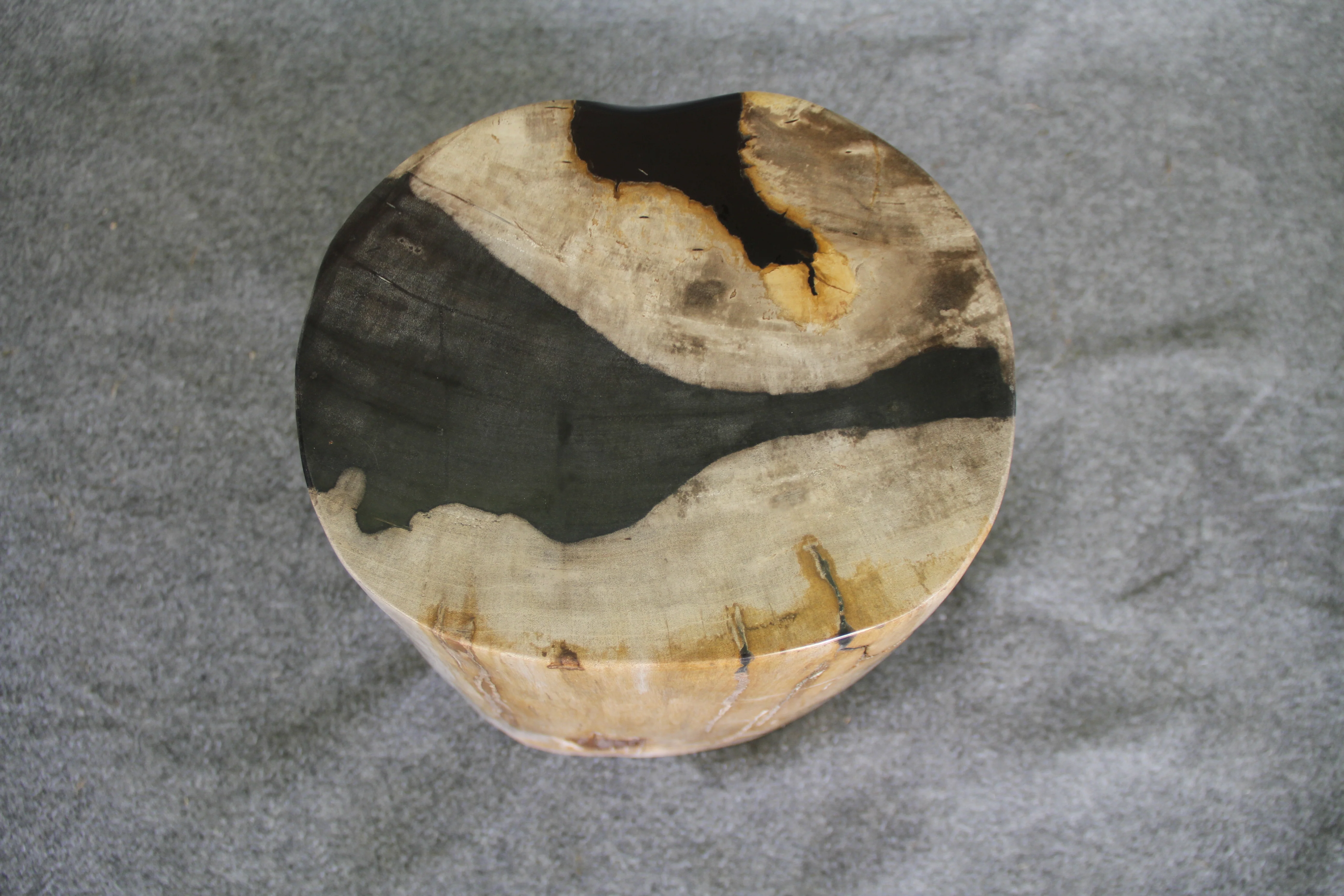 Petrified Wood Log Stool 16in x 11in x 10in - DV.1.195 - Image 4