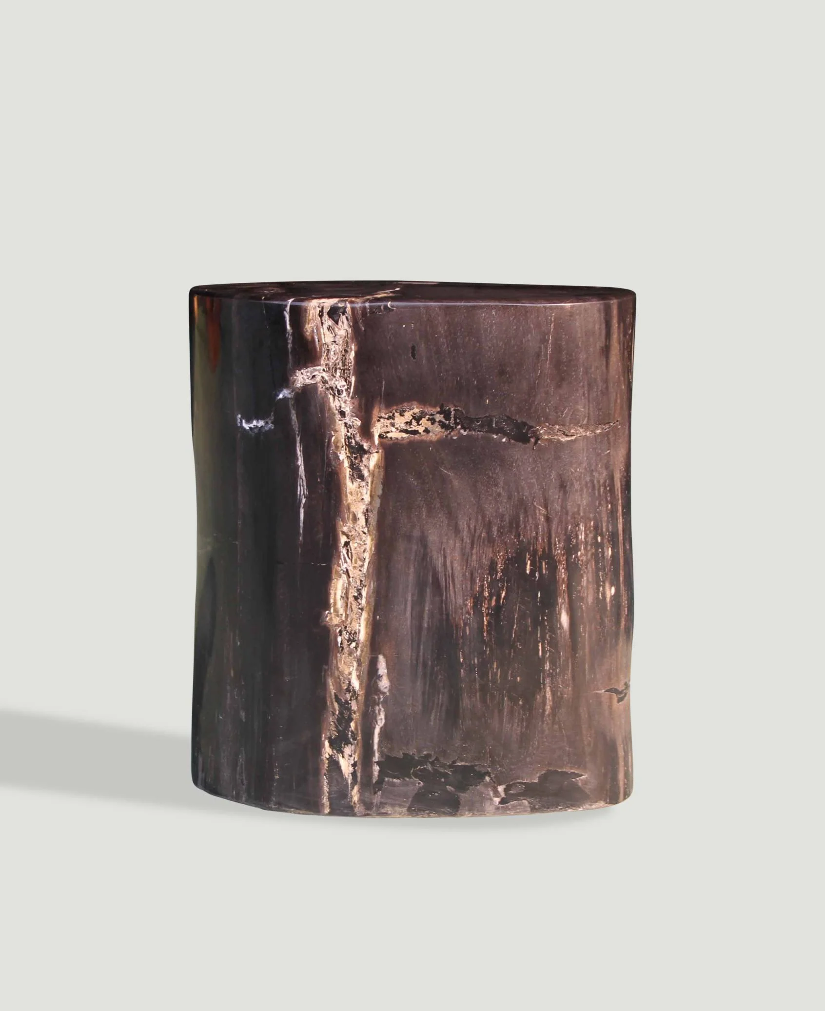 Petrified Wood Log Stool 15"x 8"x18"H - PFST0219/20 - Image 3