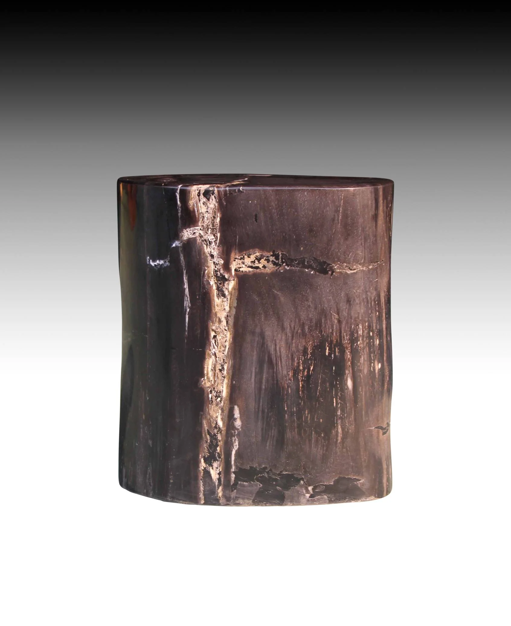 Petrified Wood Log Stool 15"x 8"x18"H - PFST0219/20 - Image 4