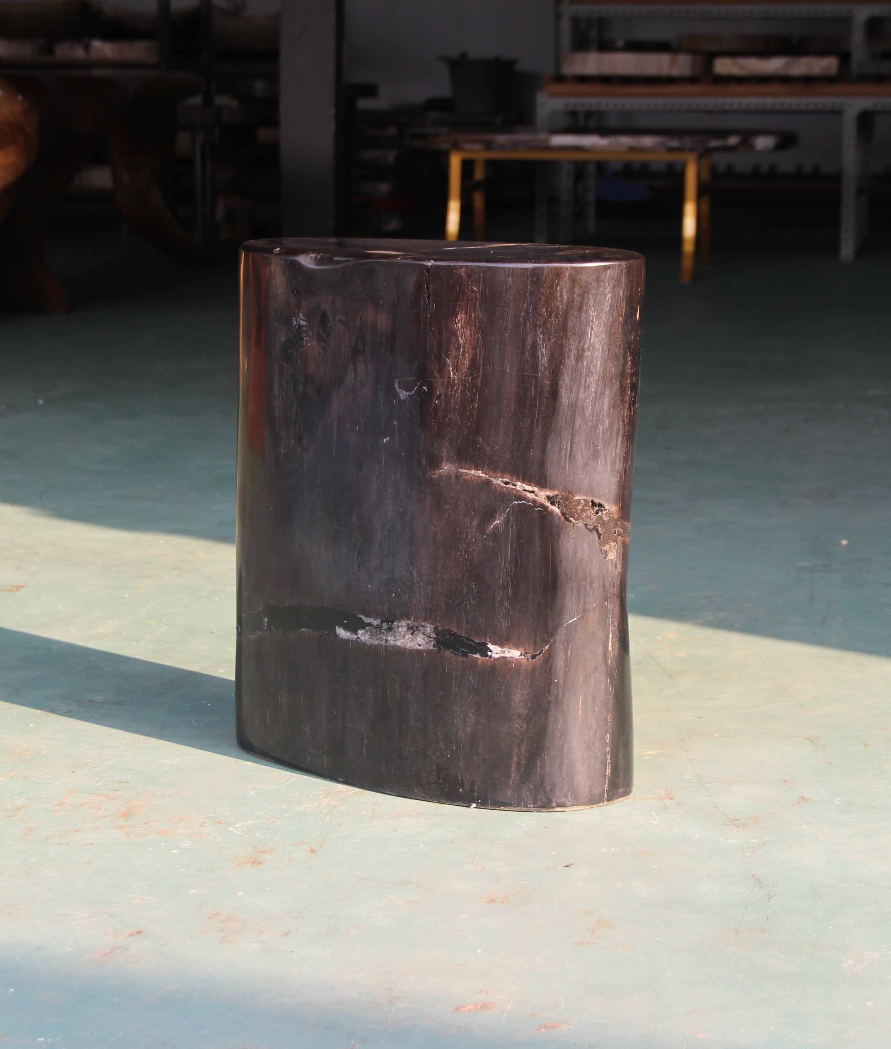 Petrified Wood Log Stool 15"x 8"x18"H - PFST0219/20 - Image 6