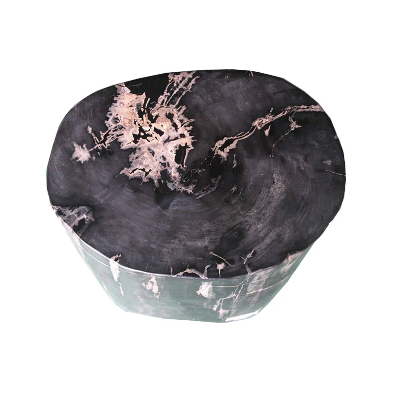 Petrified Wood Log Stool 16"x 12"x 18"H -PFST0742/19 - Image 5