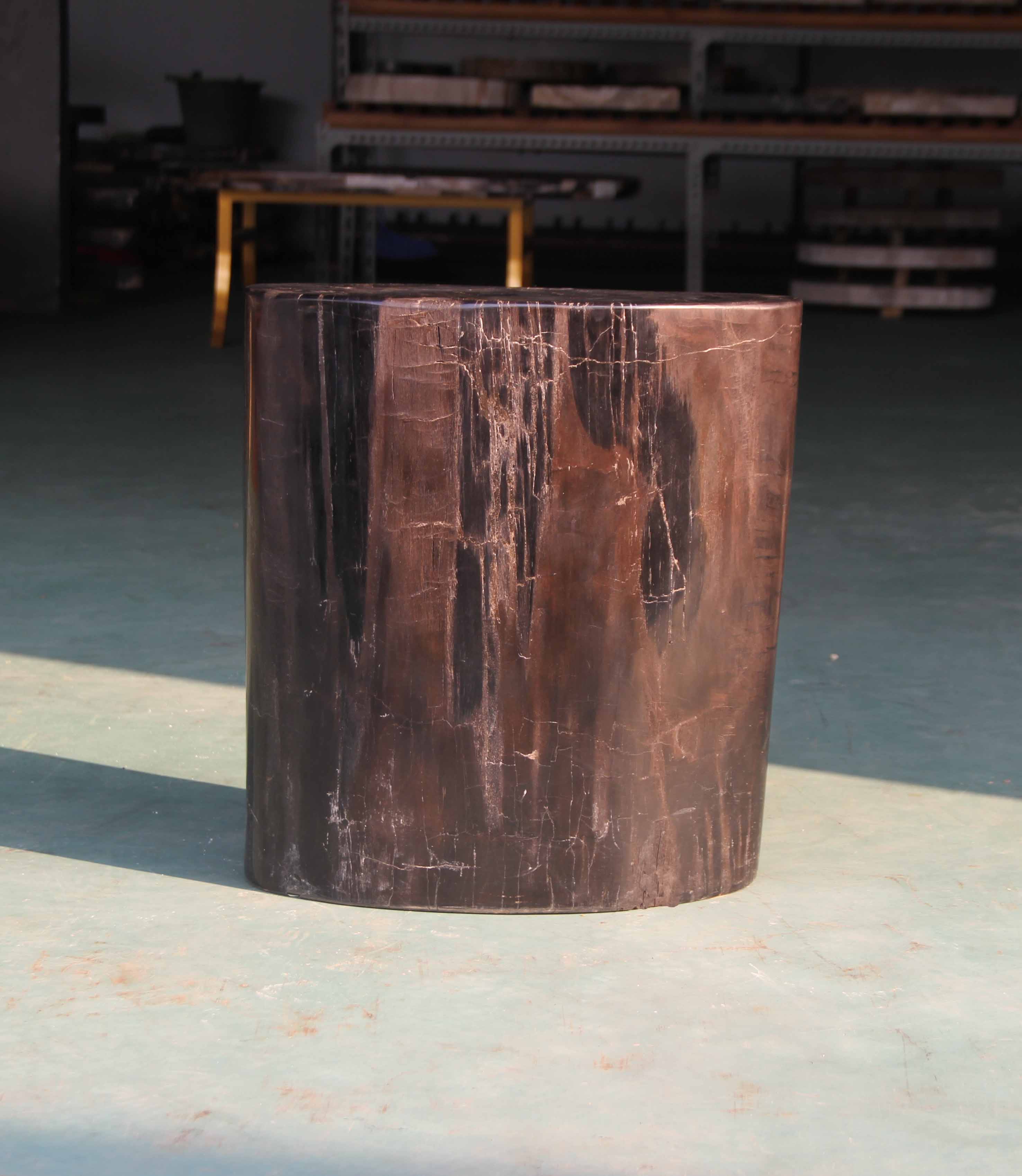 Petrified Wood Stool 16" x 9" x 16"H - PFST6/0 - Image 3