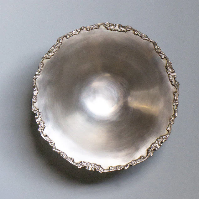 Pewter Platter 11.5"D Round Wall Art By Gold Leaf Design Group - Image 7