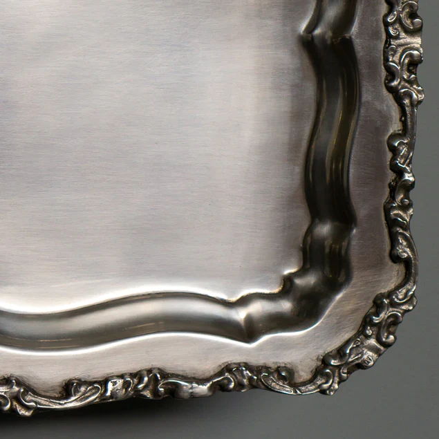 Pewter Platter 13.5"L Rectangl By Gold Leaf Design Group - Image 2