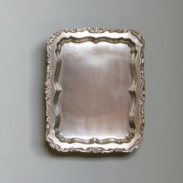 Pewter Platter 13.5"L Rectangl By Gold Leaf Design Group - Image 5